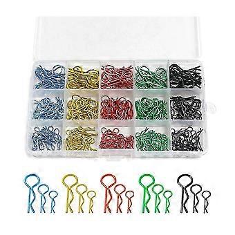 260 STÜCKE 1/8 1/10 1/16 RC Auto Karosserie R Clips Karosserie Pin Metall Karosserie Clip Pin LKW Spielzeug Ac