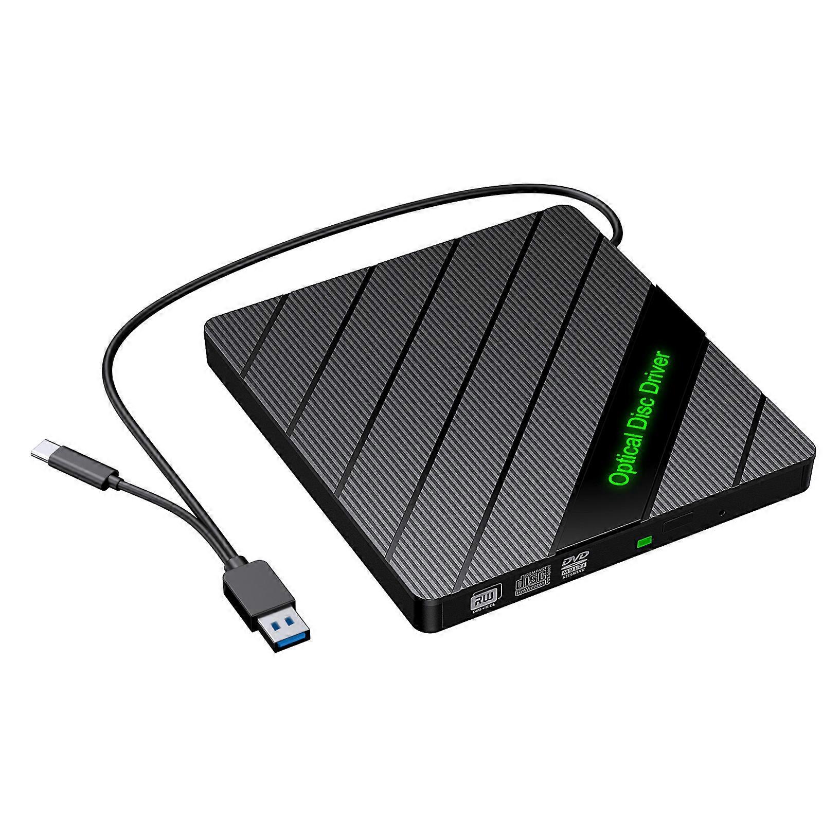8 in 1 USB3.0 Type C External Disc Writer Drive Burners Reader Player Optical Drives For Laptop PC Disc Burners Disc