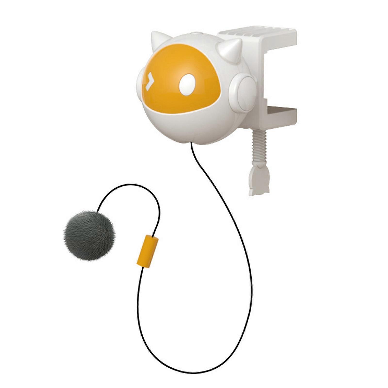 Electric Elevating Cats Toy Funny Teasing Bouncing Funny Exercise Teaser Toy for Felines with Long Rope Bouncing Toy