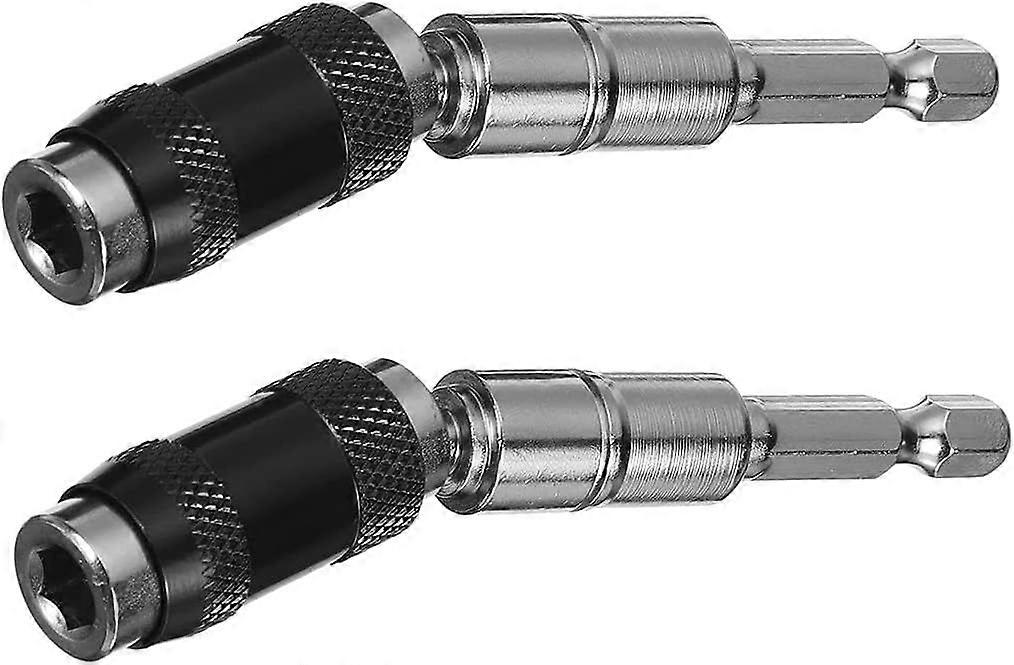 2 Pack Pivoting Bit Holder Magnetic Pivot Drill Bit Holder Quick Release Flexible Screwdri