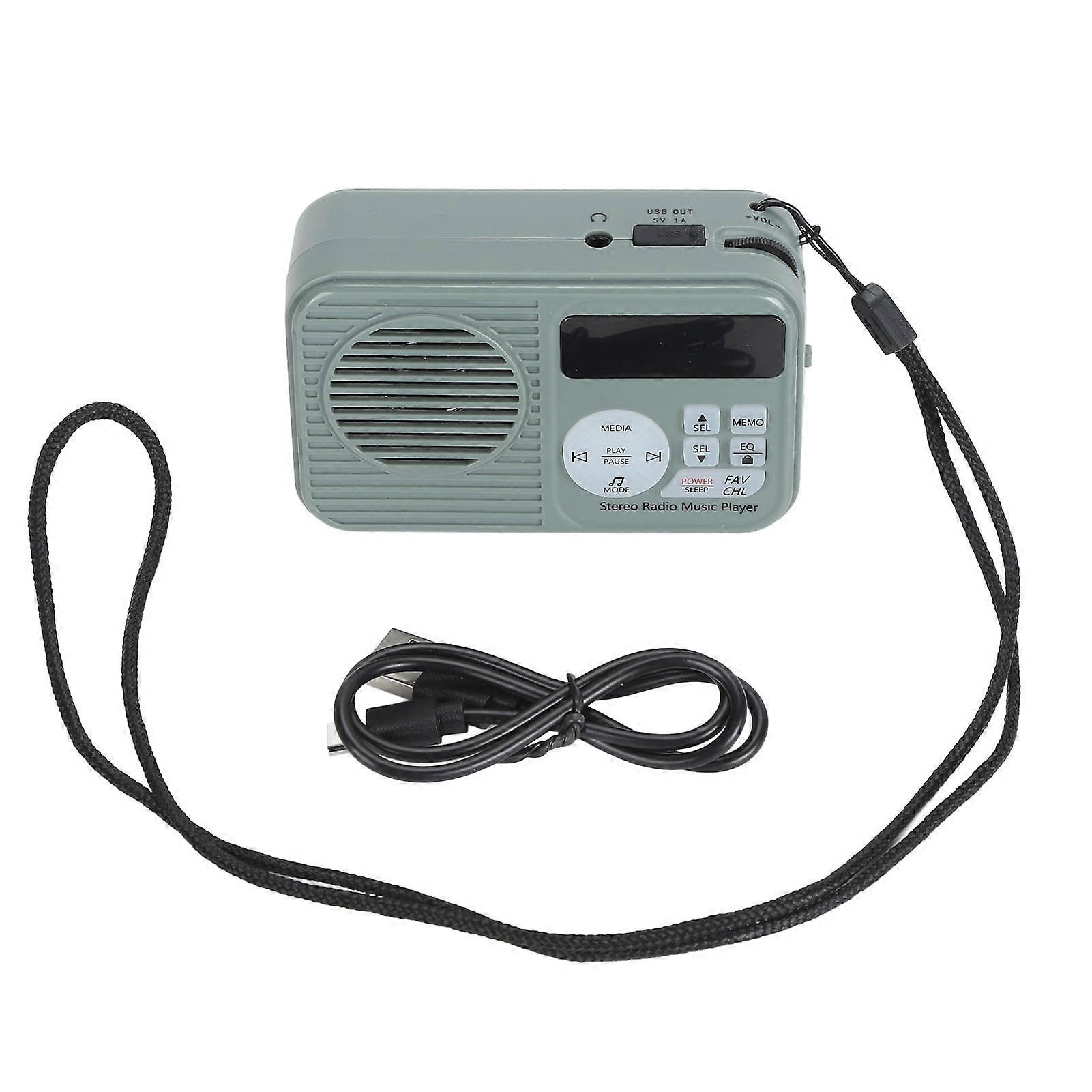 Retro Bluetooth Radio with High Sensitivity, DSP Stereo Sound, and Portable Design
