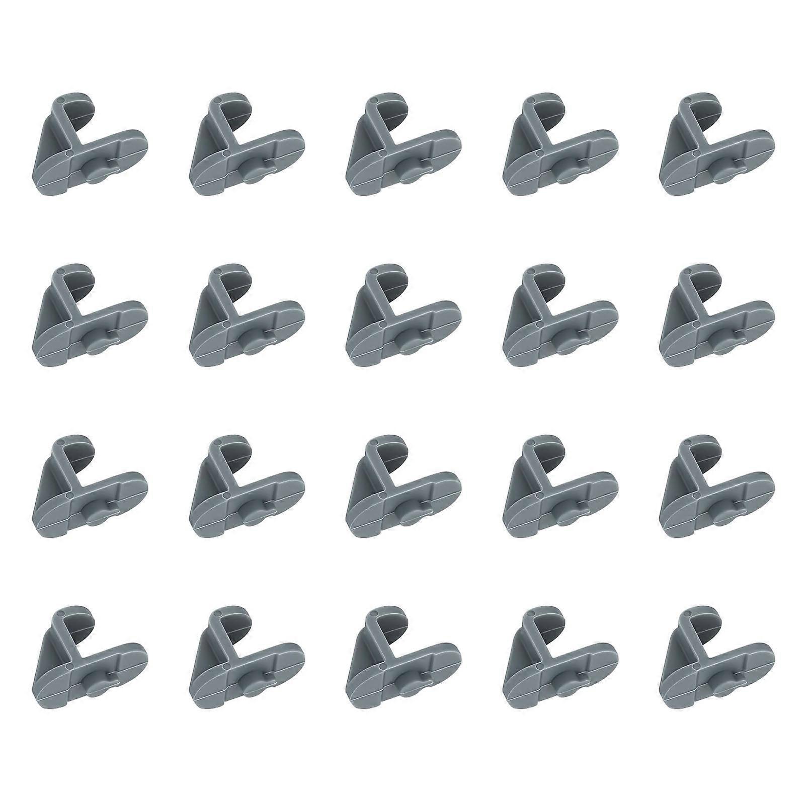 20Pcs Adjustable Plastic Freezer Shelf ClipsRefrigerator Shelf Clips Plastic Replacement Freezer Shelf Support