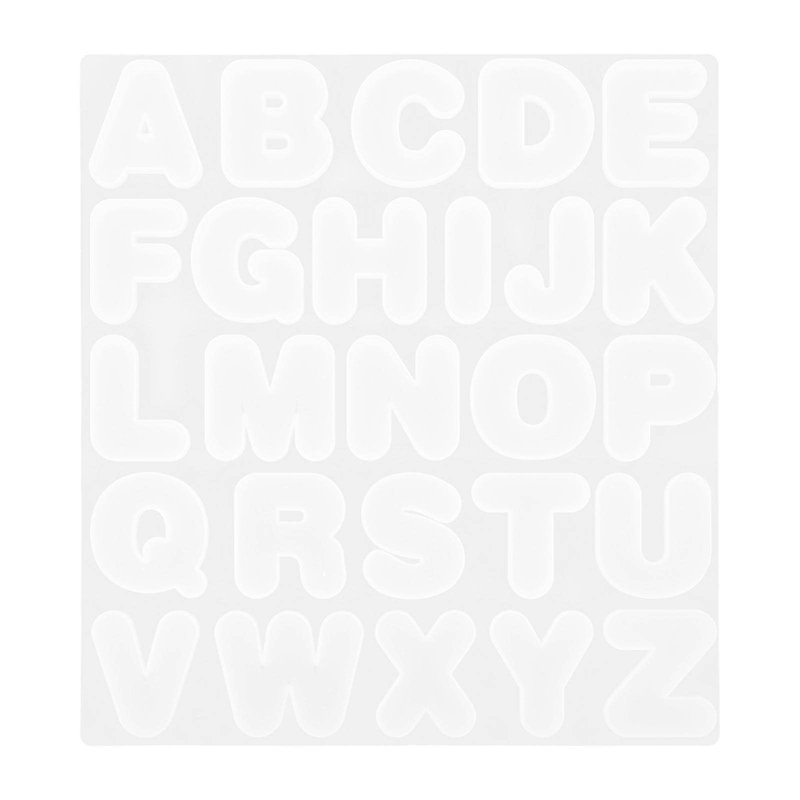 Creative Alphabet Silicone Mold for DIY Keychain Pendants – Durable, Flexible, Non Stick Letter Craft Molds for Easy Crafting and Accessories Making