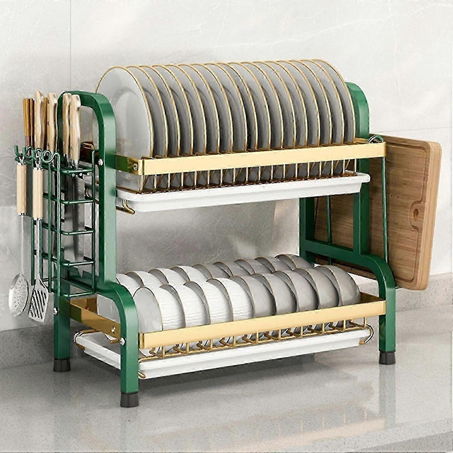 2-tier dish drying rack, small 43cm