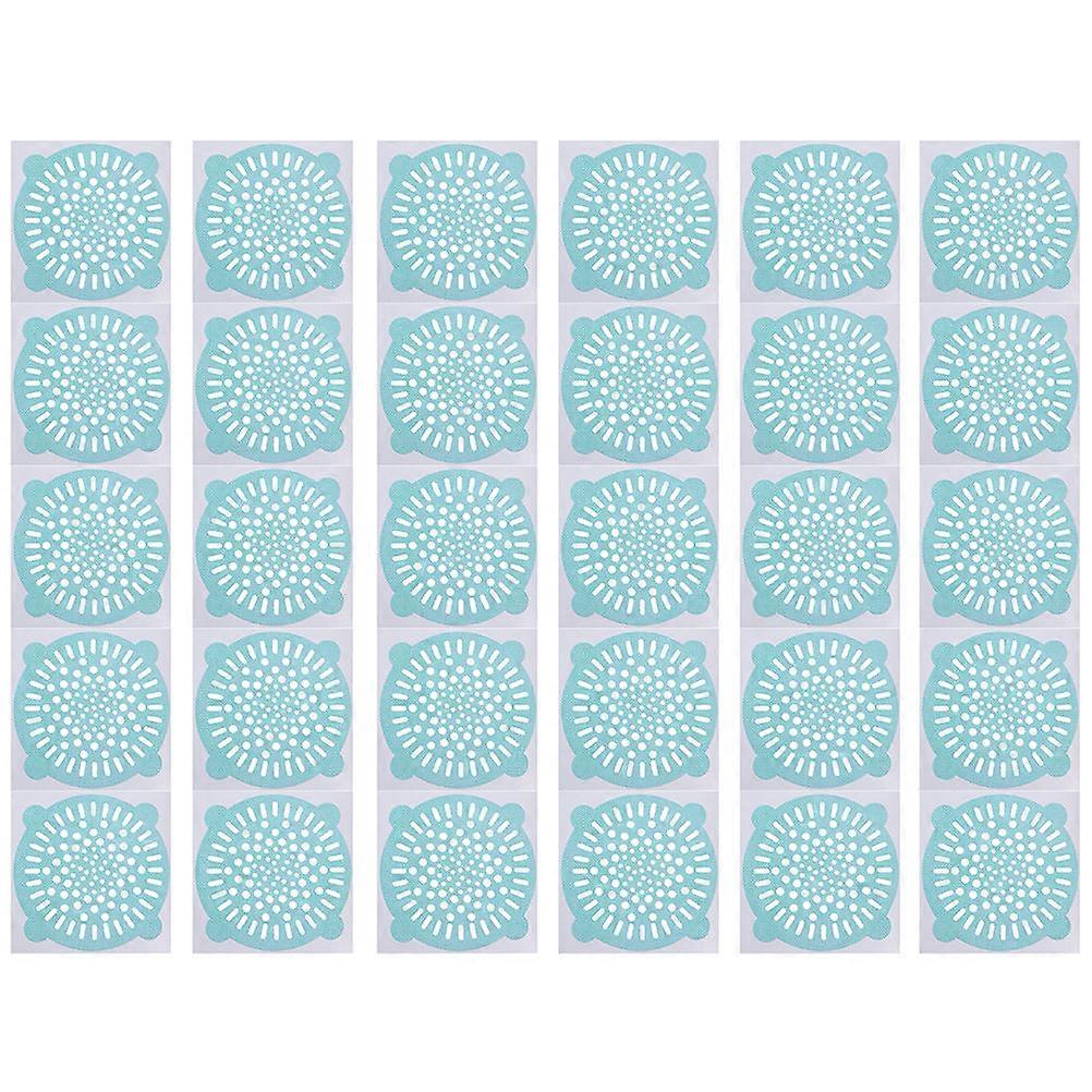 Disposable Floor Drain Sticker for Home Use in Green Color Made of Non Woven Fabric 30pcs