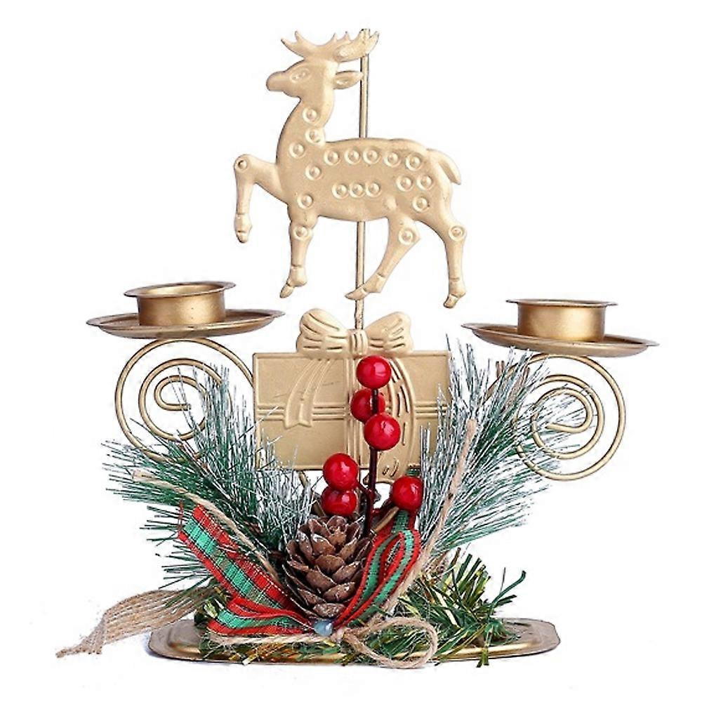 Candlesticks Christmas Table Decorations Centerpieces Style A