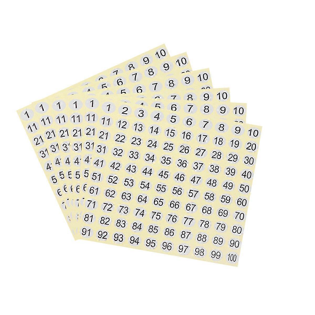 Pre-numbered Stickers for Easy Application, Your Workspace