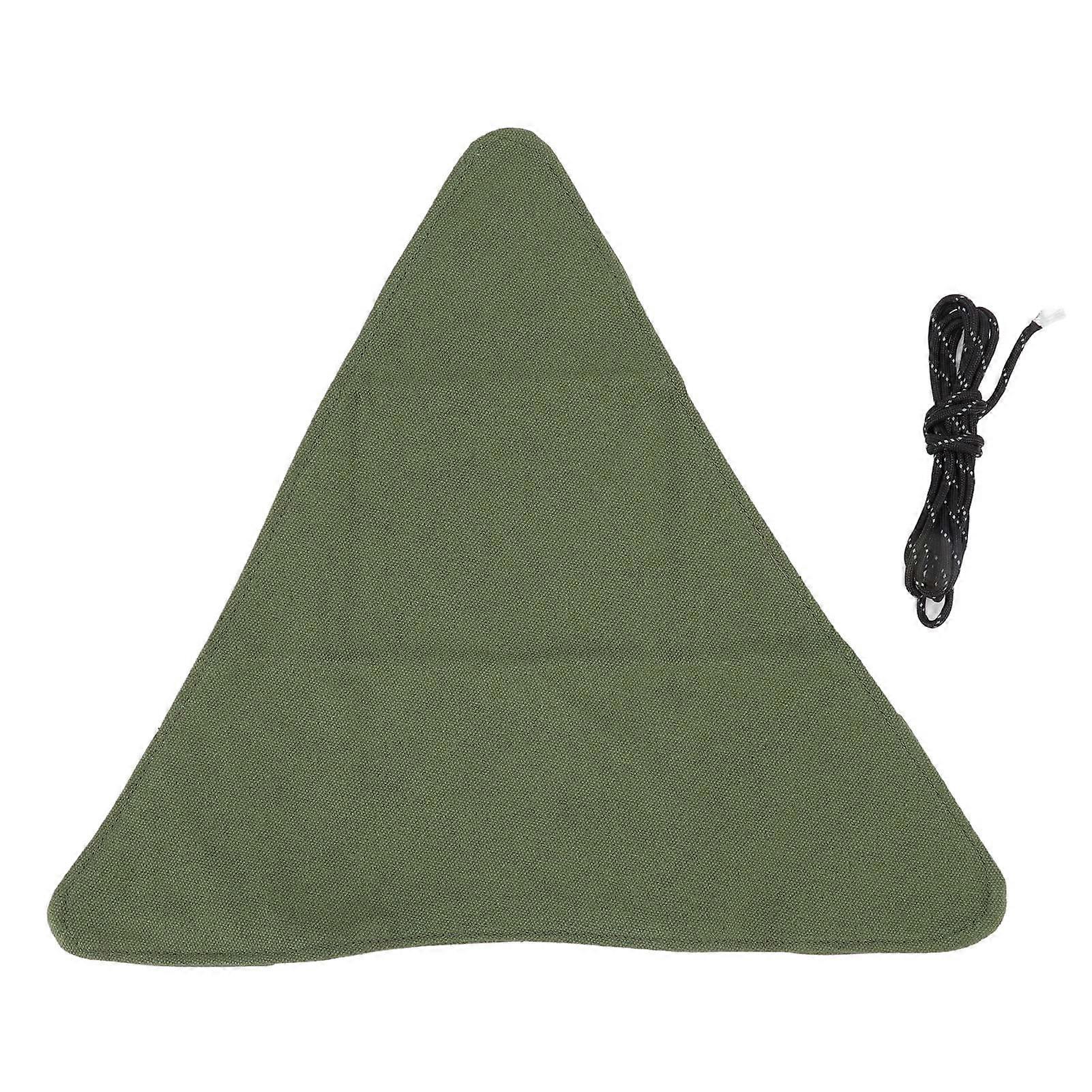 Tripod Stool, Foldable Triangular Stool Made of Fabric, Canvas, Camping Stool, Chair for Fishing, Barbecuing (Army Green)