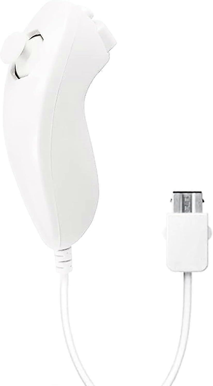 Wii Nunchuck Controller Nunchuck Controllers for Nintendo Wii Video Game White 1Pack