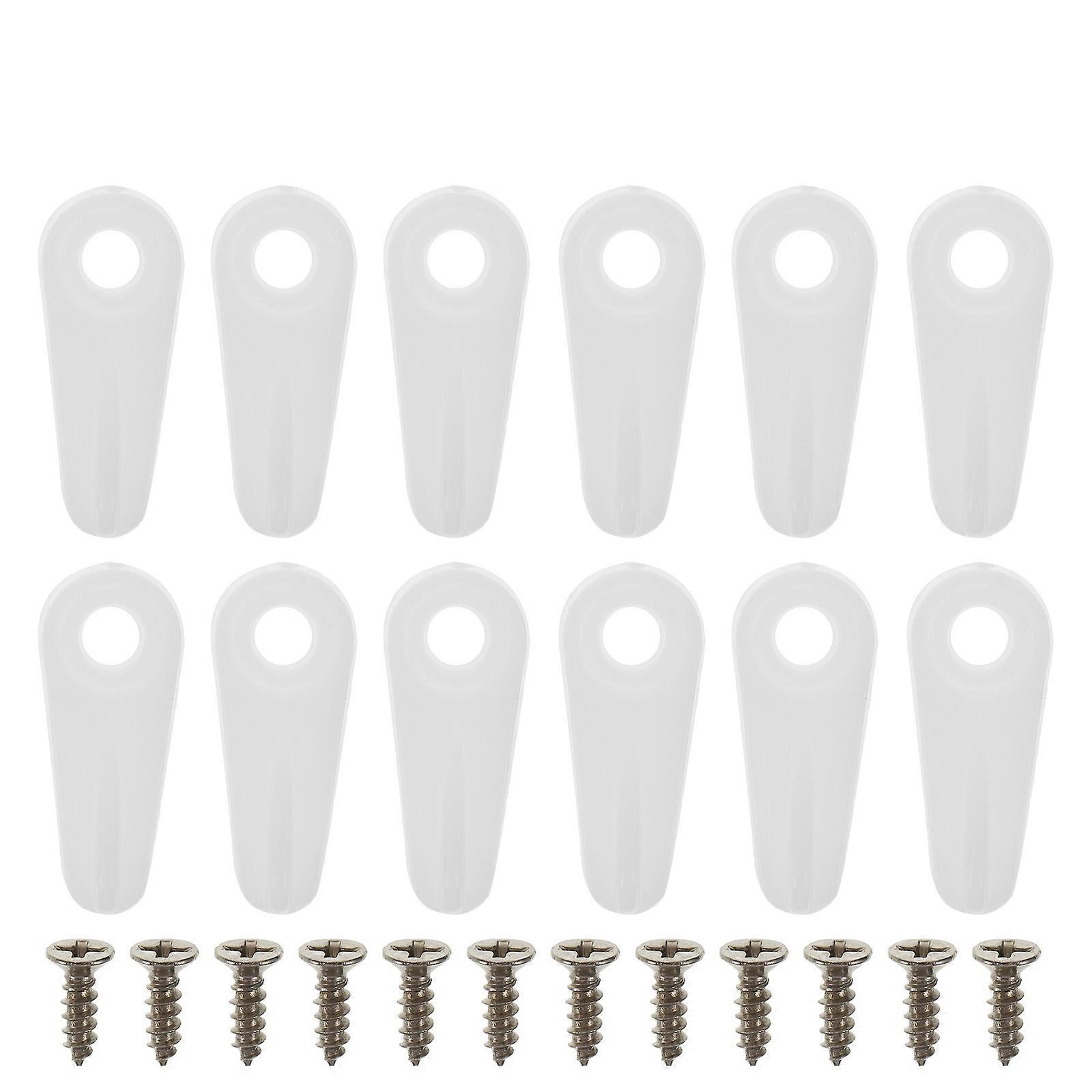 White Plastic Photo Frame Back Plate Buckles for DIY Use Simple Structure Easy Installation Compact Size 100pcs