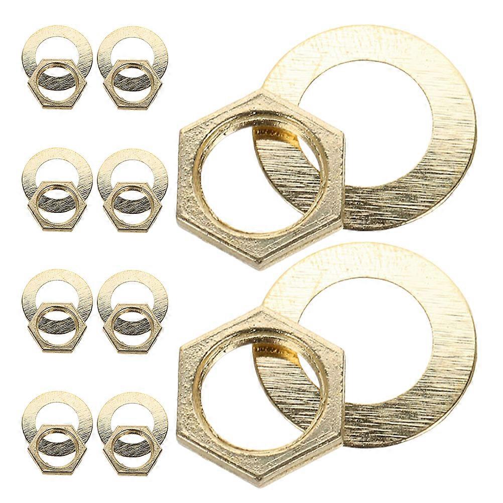Clock Mechanism Replacement Kit with Nuts and Washers for Quartz Wall Clocks – Metal and Rubber Components for DIY Repair and Maintenance