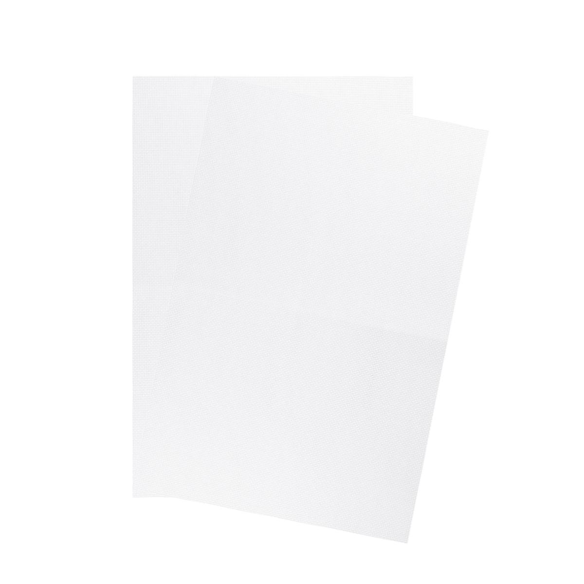 Needlework Fabric Cross Stitch Cloth Sofa Decorative Cloth White Square 3Pcs