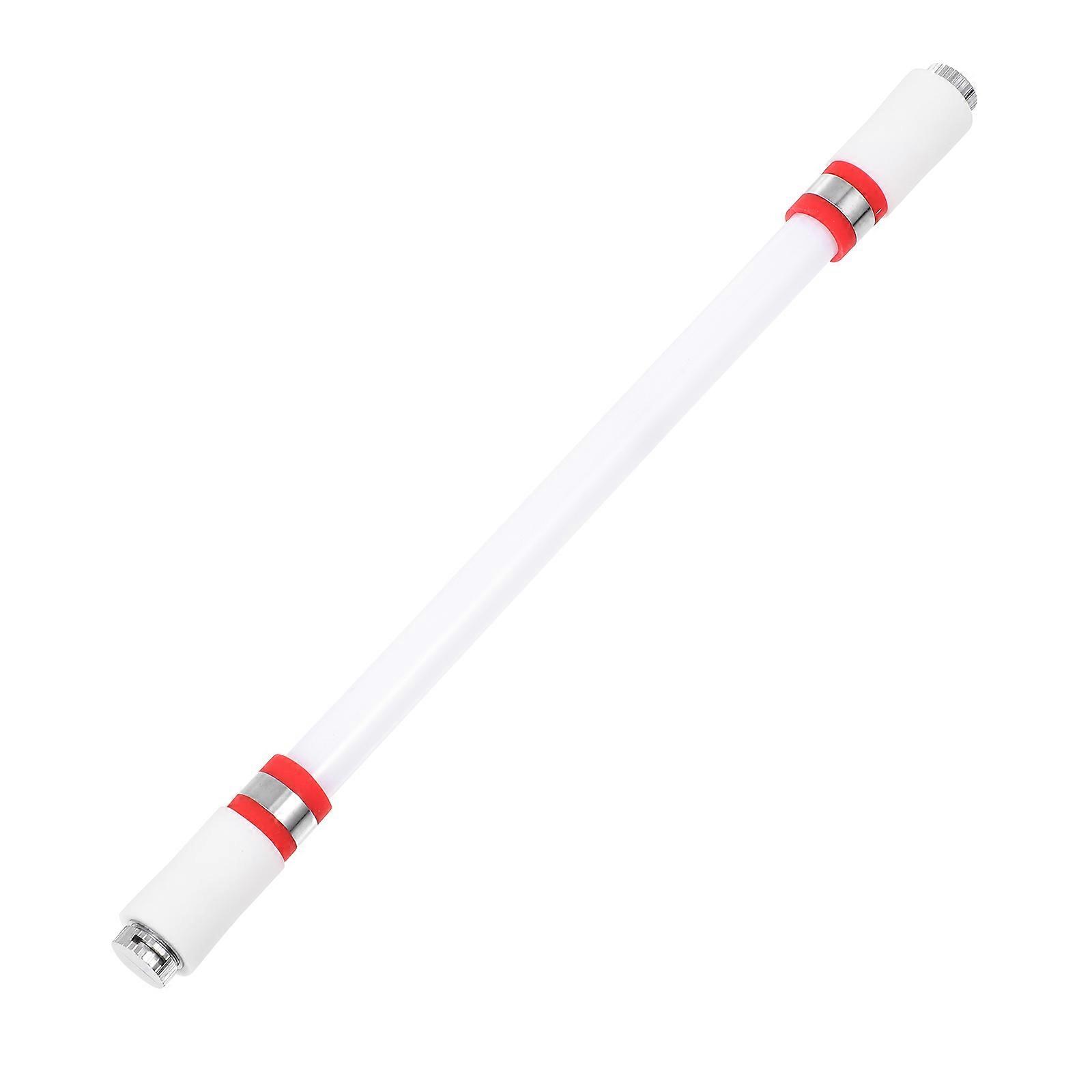 Glowing Flipping Pen Cylindrical For Rotating Competitions Red 21x1.5cm 1Set