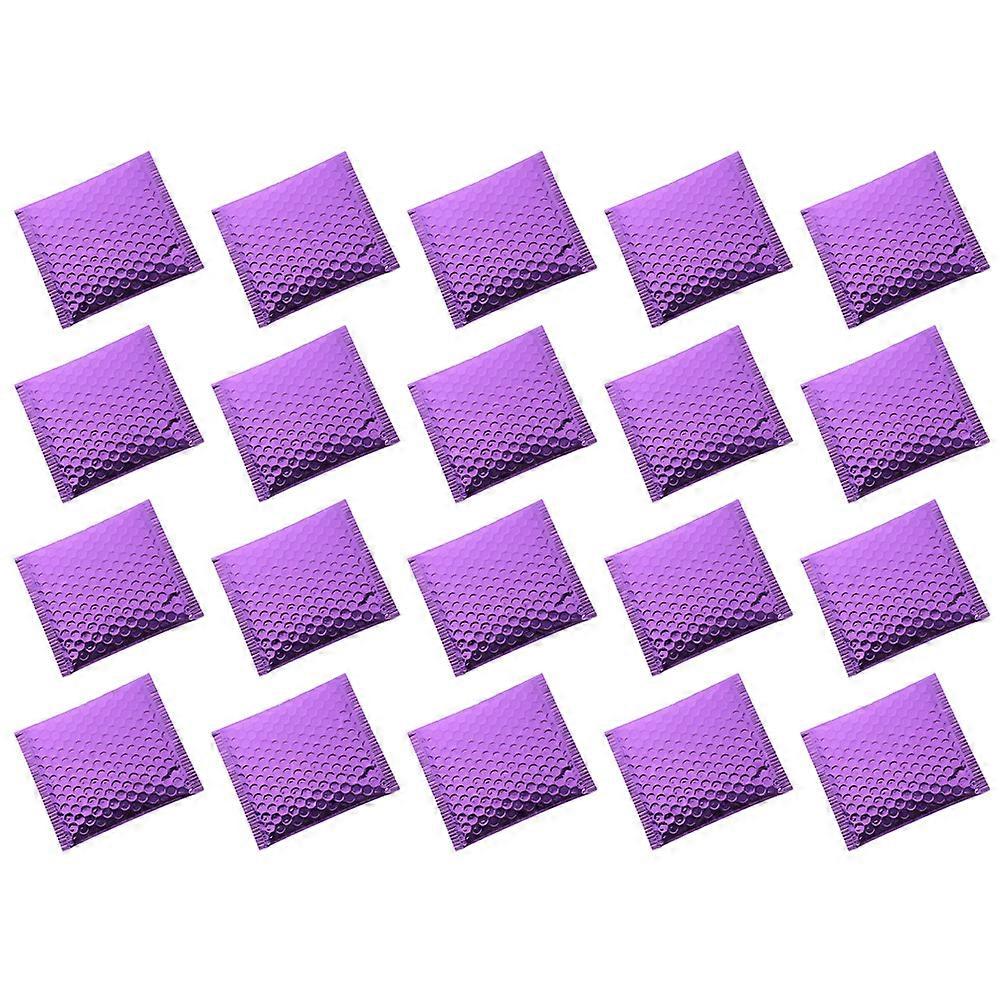 Mini Bubble Mailers Compact Design Mailing Envelopes Purple 18.00X15.00X0.80cm Protective Packaging 20Pcs