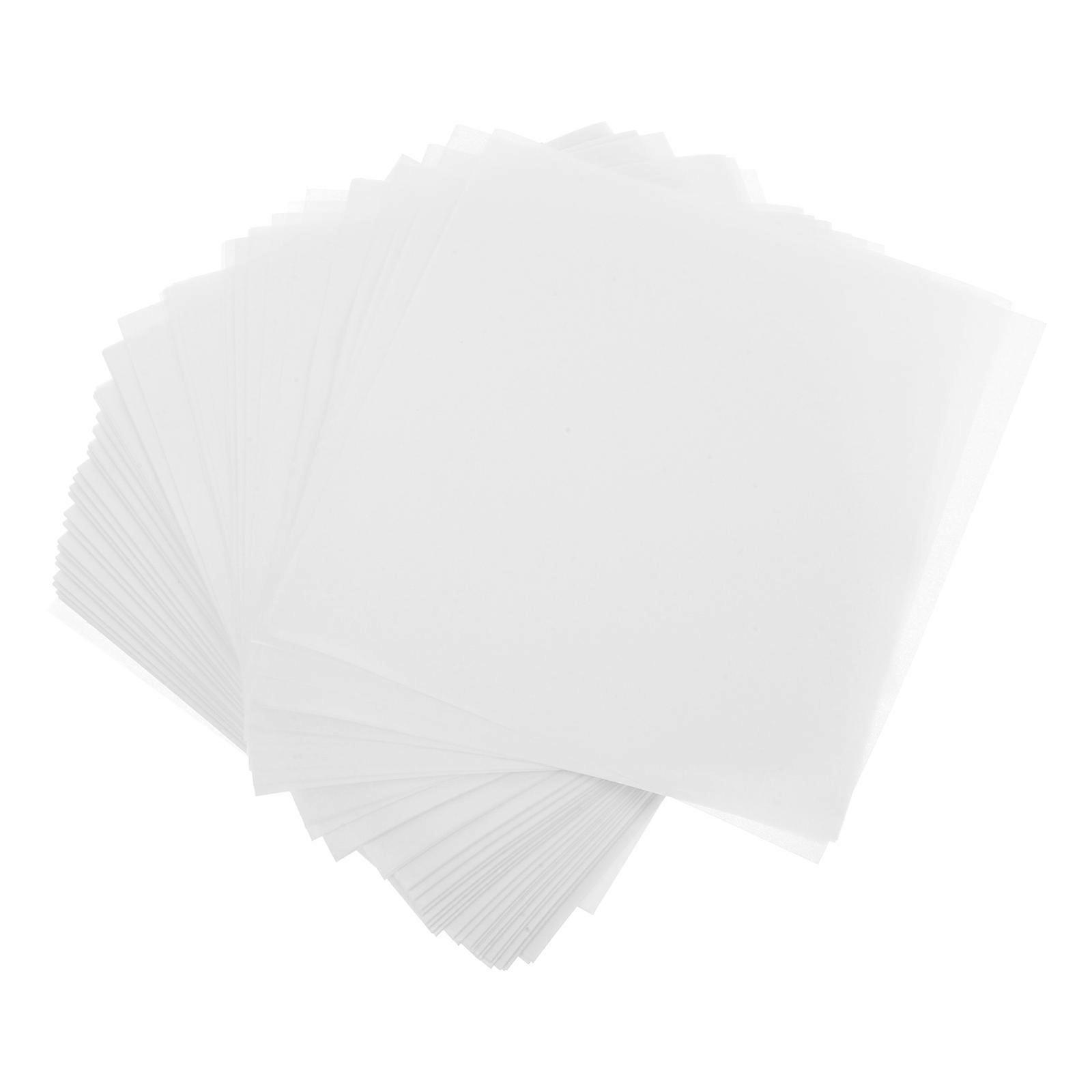 500pcs High Gloss Non Absorbent Weighing Paper Sheets for Accurate Scale Measurement, Translucent Cellulose Lab Accessory for Efficient Sample