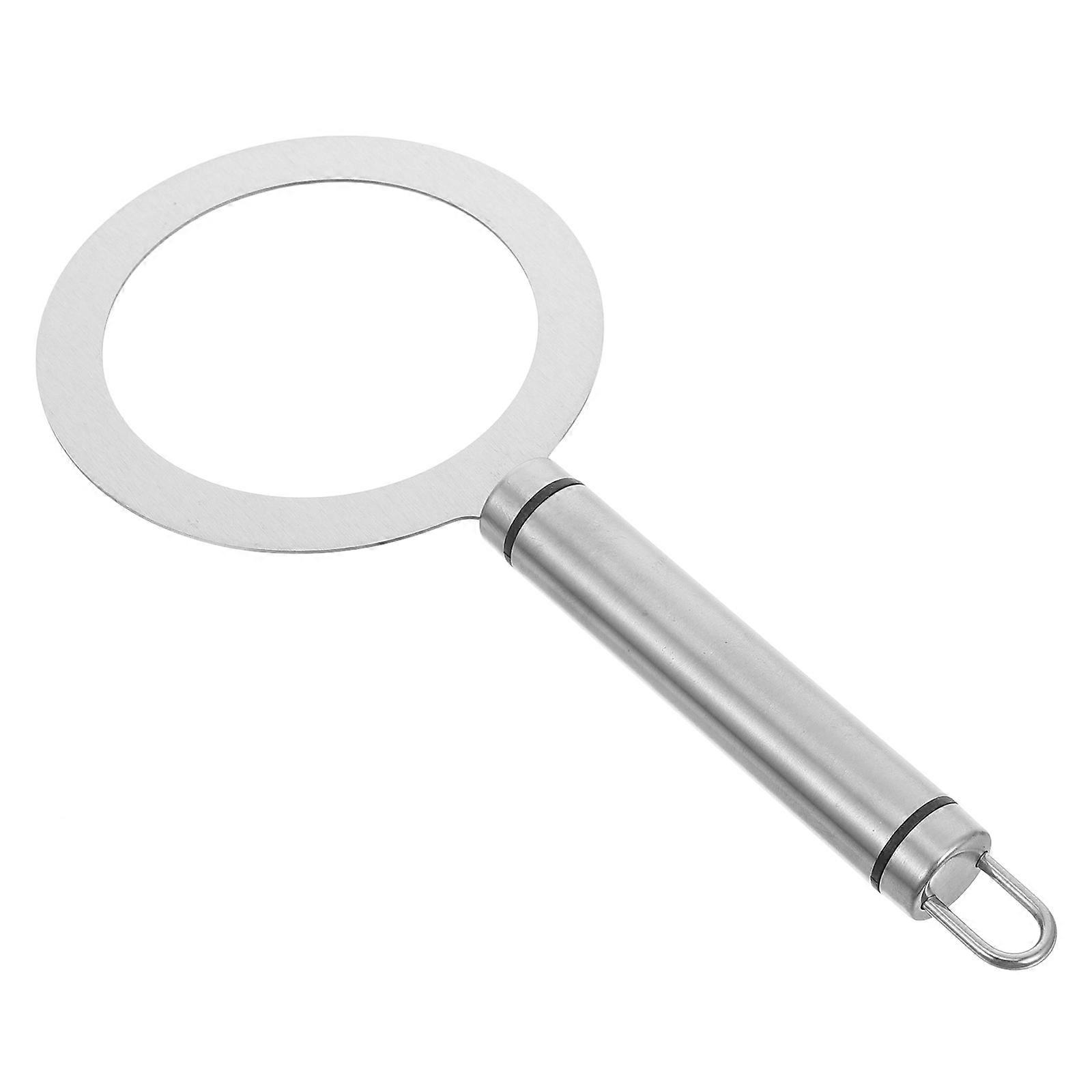 Baking Creme Brulee Ring Silver Round Handle Dessert Making Tea Dessert Shop 1Pack