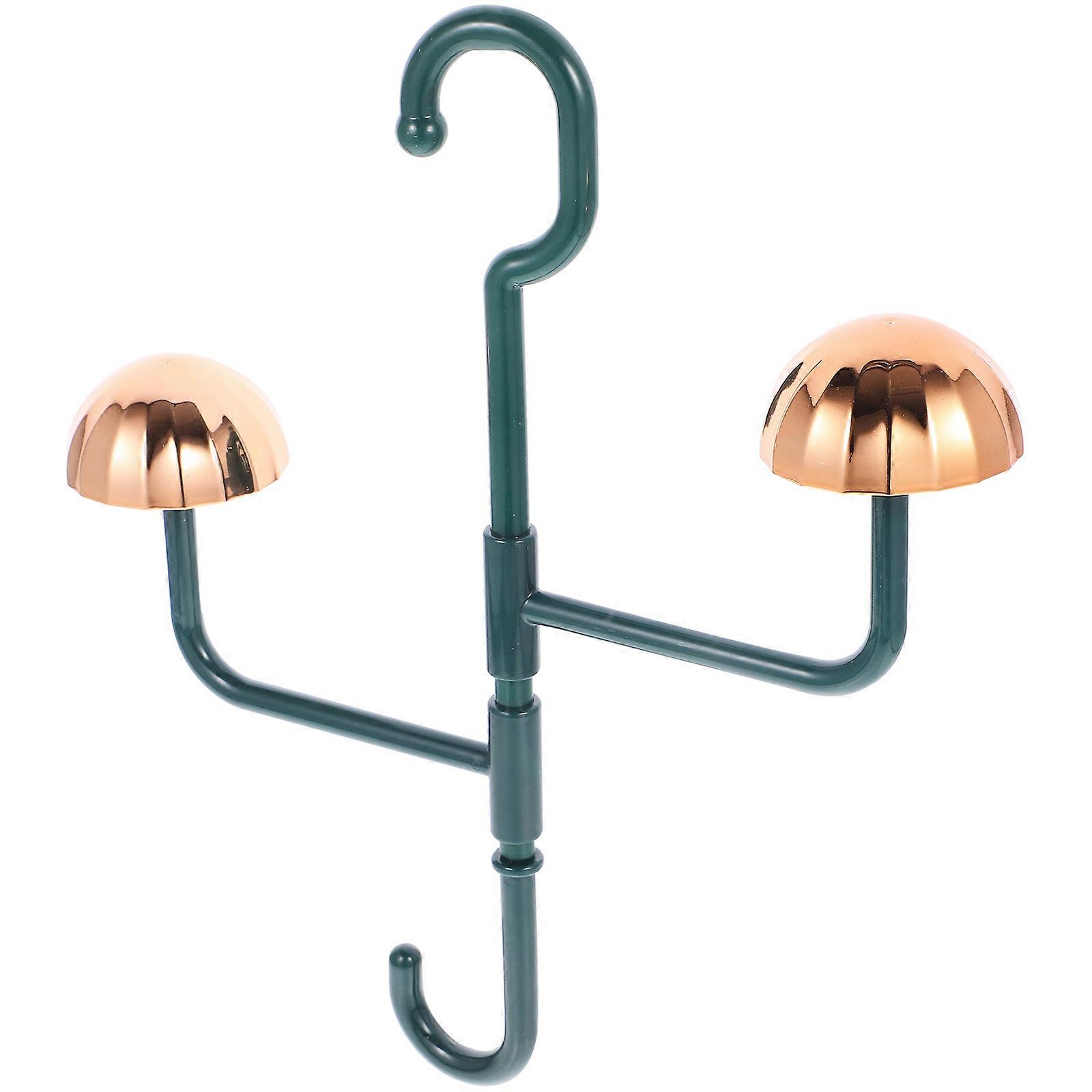 Closet Purse Hangers Rotatable Clothes Hat Rack Simple Appearance Green 31.00X27.00X6.00CM 1Set