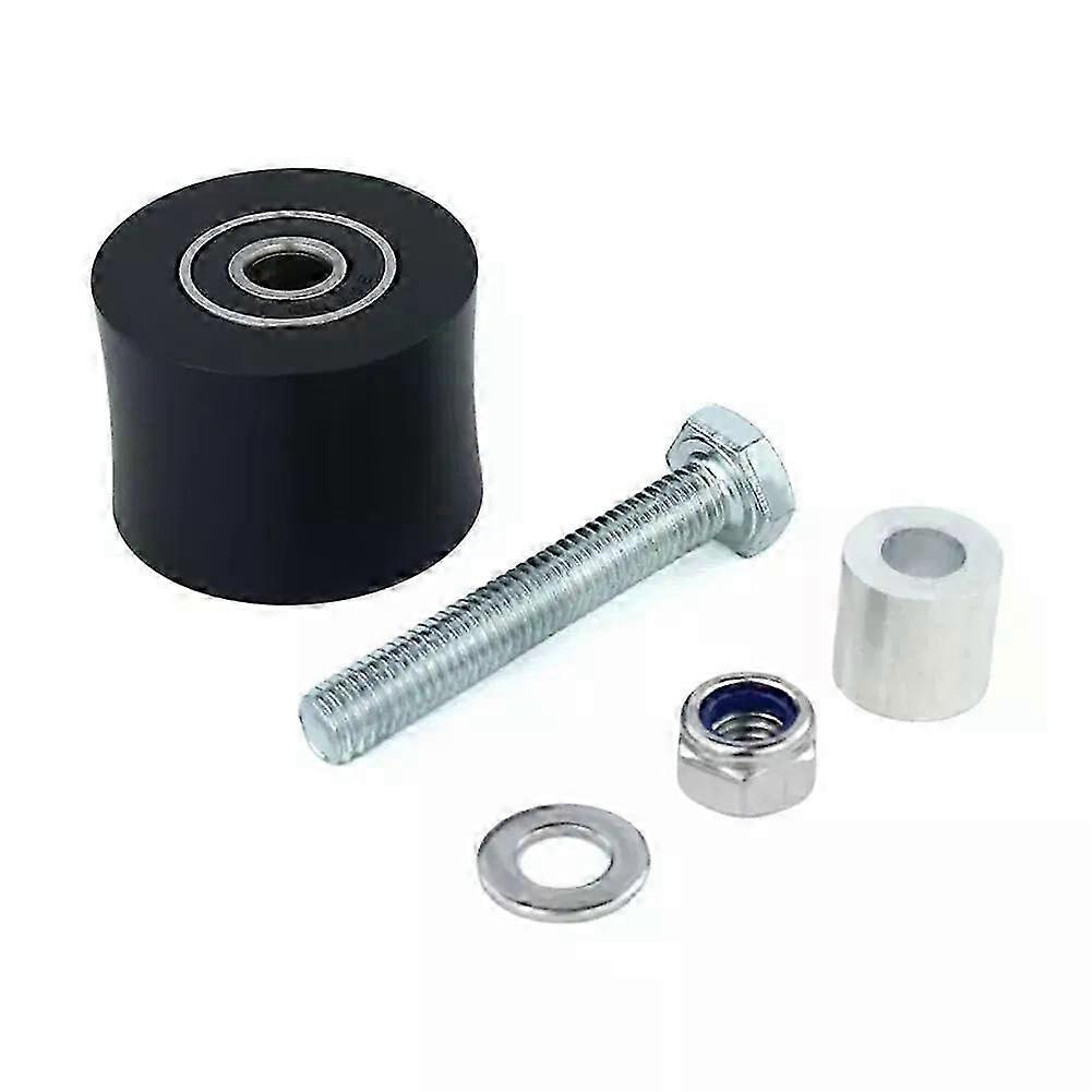Reliable Chain Roller Fit For YZ250 1987 Rugged ABS Material Double Sealed Precision Bearings Black Color Motorcycle Part