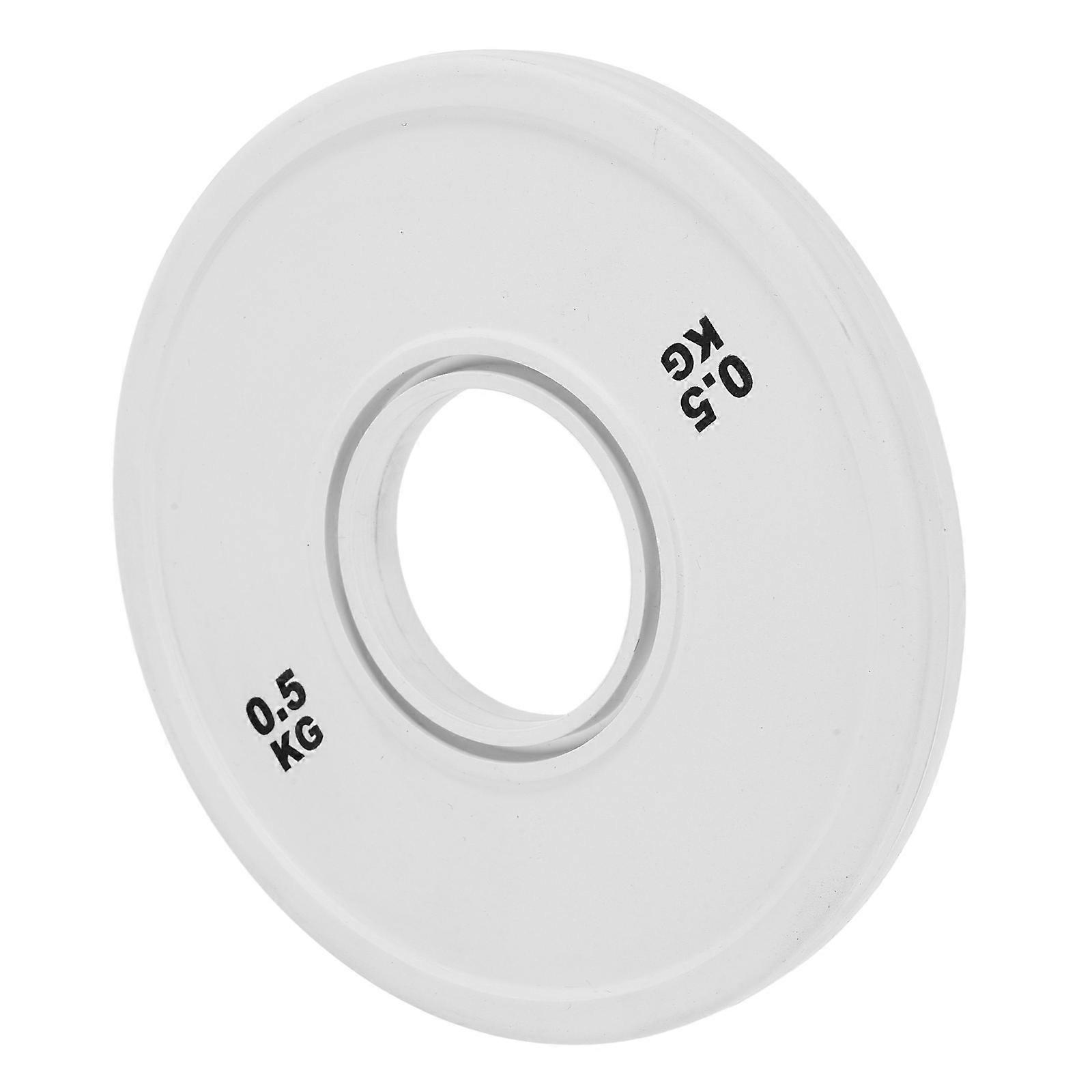 Dumbbell Barbell Plate Full Rubber Material Round Shape Secure Fit For Men And Women Workout Routines 0.5Kg 1Pcs