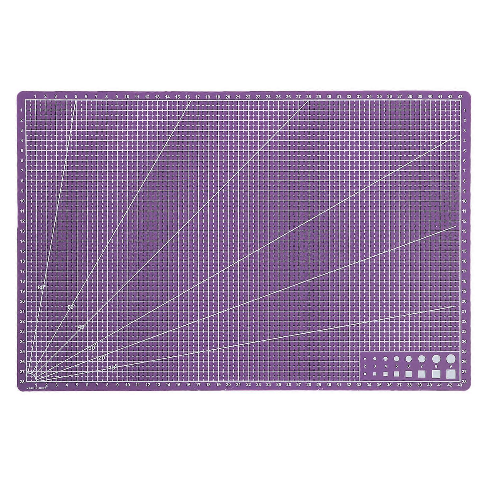 Craft Cutting Mat Professional Portable Lightweight For Art 45.00X30.00X0.10CM Purple 1Pcs