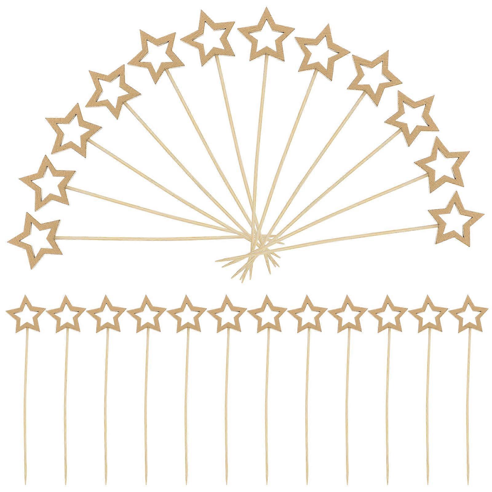 Christmas Toothpicks Piercing Food Decorations For Parties 50Pcs