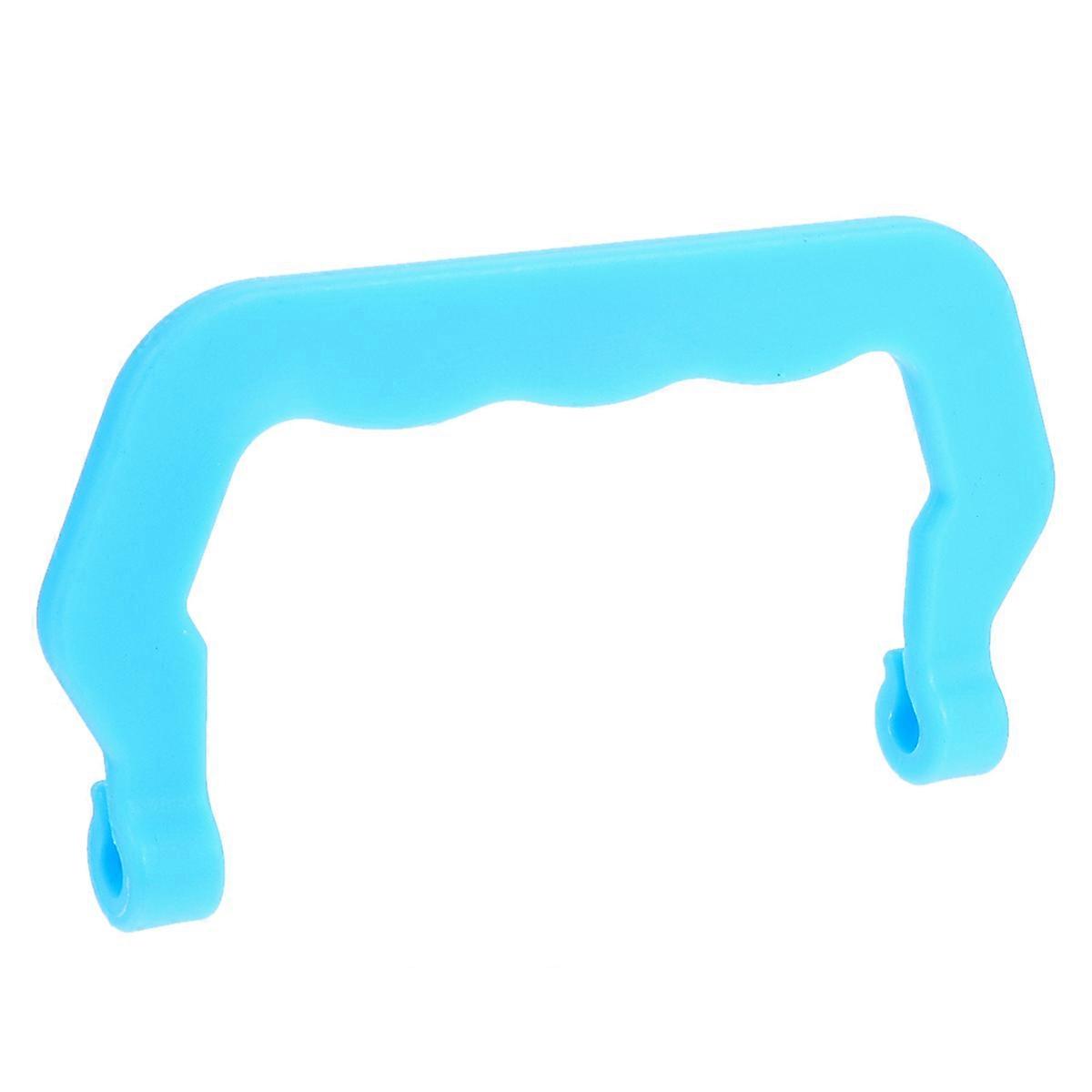 Detachable Plastic Pet Cage Handles Lightweight Portable Lifting Set for Bird & Animal Carriers Easy Installation Blue
