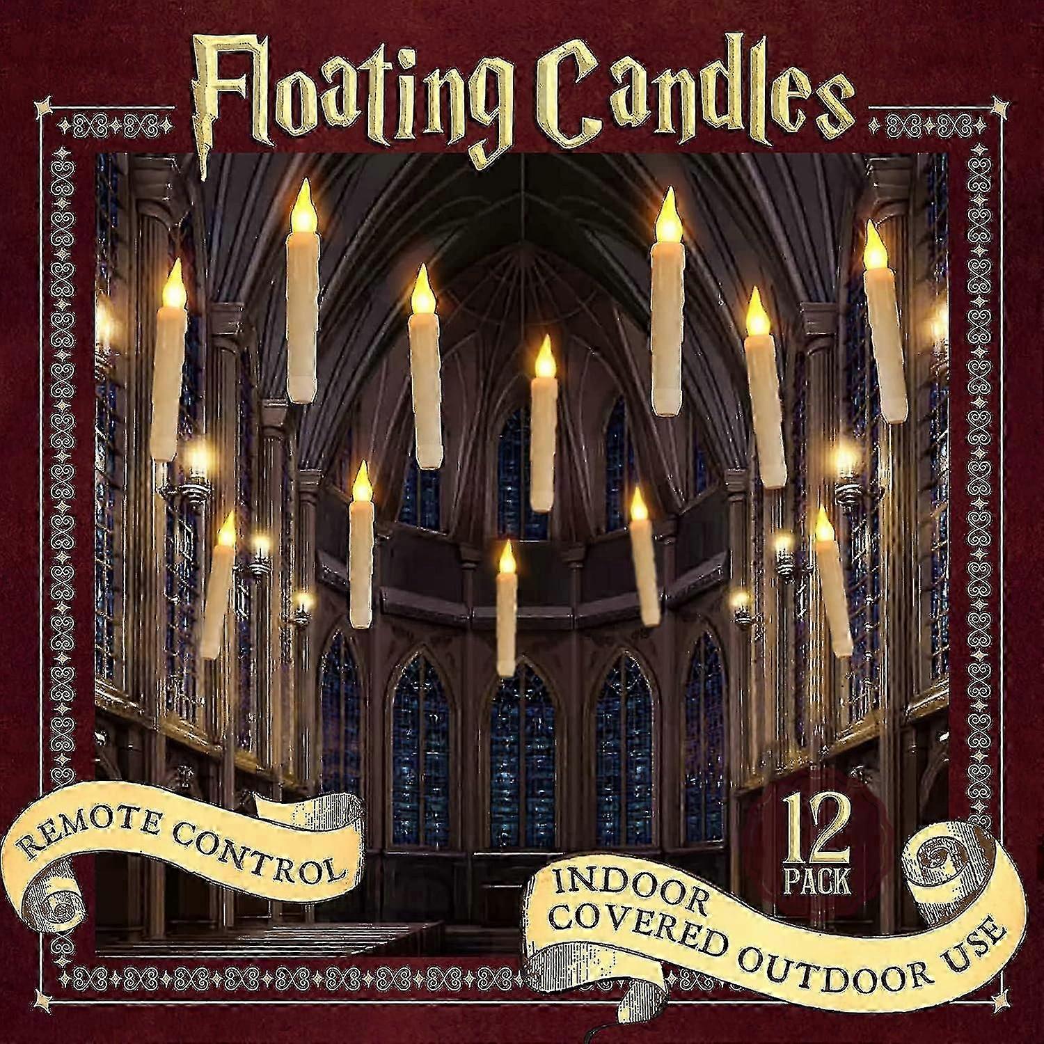 Halloween Decor Floating Led Candles With Remote Control