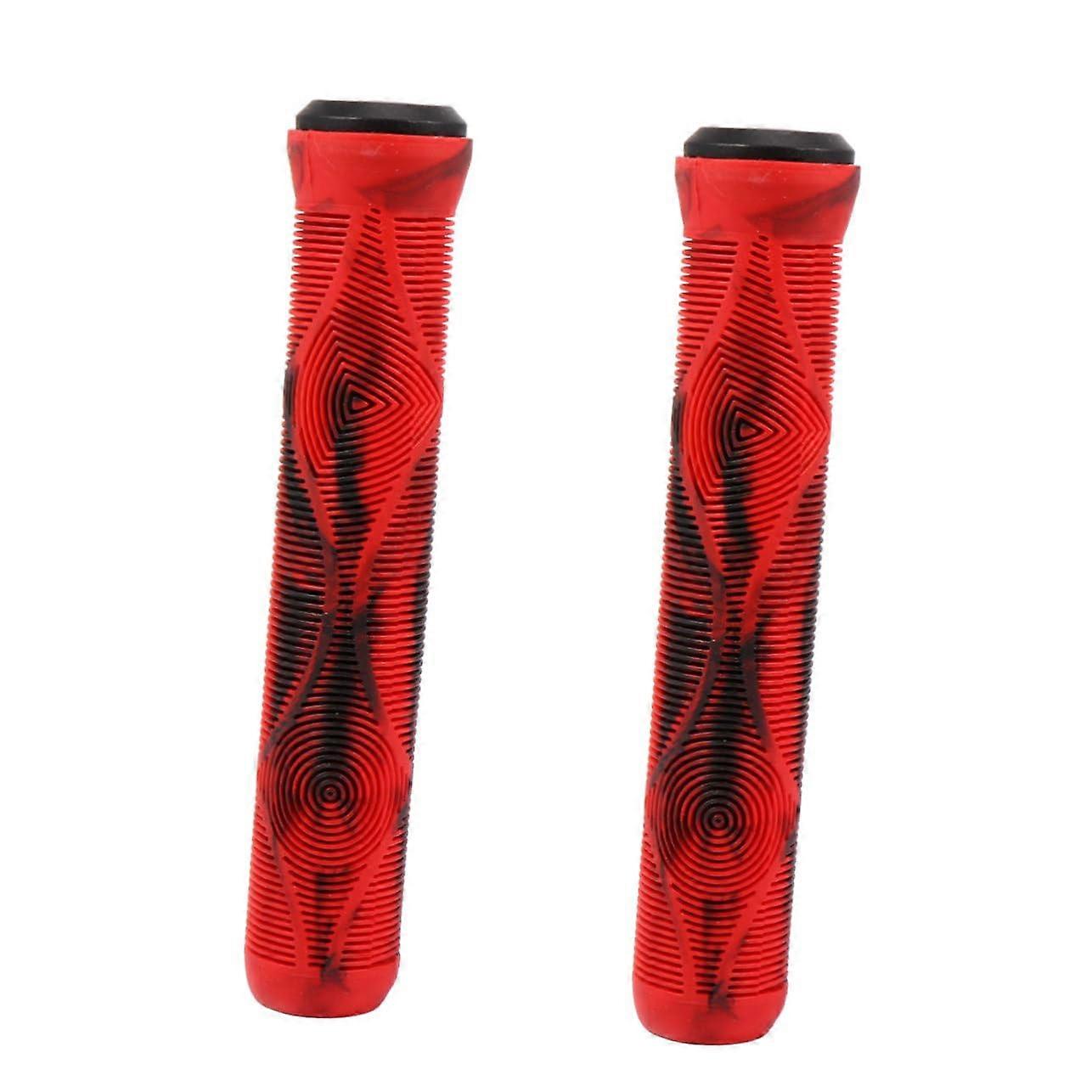 Non-Slip Silicone Handlebar Grips 2 Pairs Ergonomic Bicycle Handlebar Covers Long Ride Comfort Compatible With Bikes