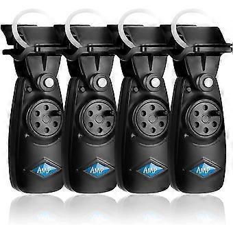 4 Pack Light and Sound Fishing Bite Alarm Electronic Alarm Bell Clips On Fishing Rod For Day And Night