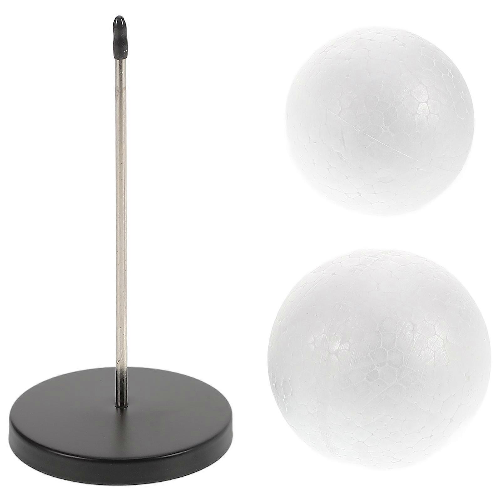 Mannequin Head Stand Wigs Hat Holder Hair Stand Display Supporter Metal Foam Compact Portable Styling Assistance 1 Set