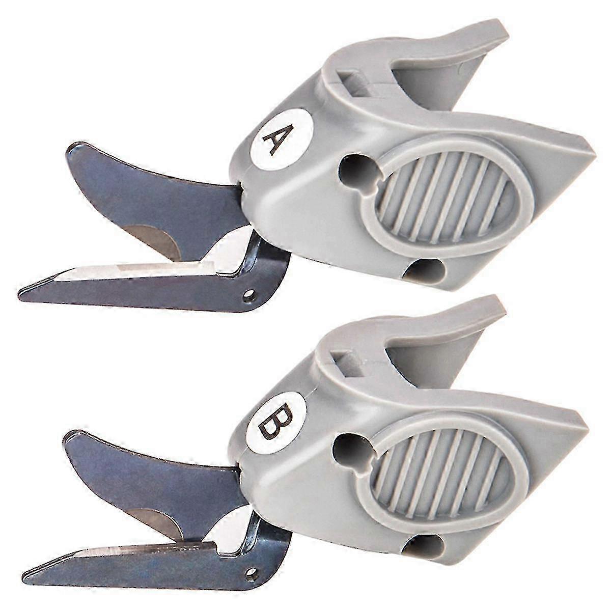 2 Pcs Cutting Head Suitable for Fabric Electric Scissors Cloth Cutter, 1 Set Cutter Head A & 1 Set