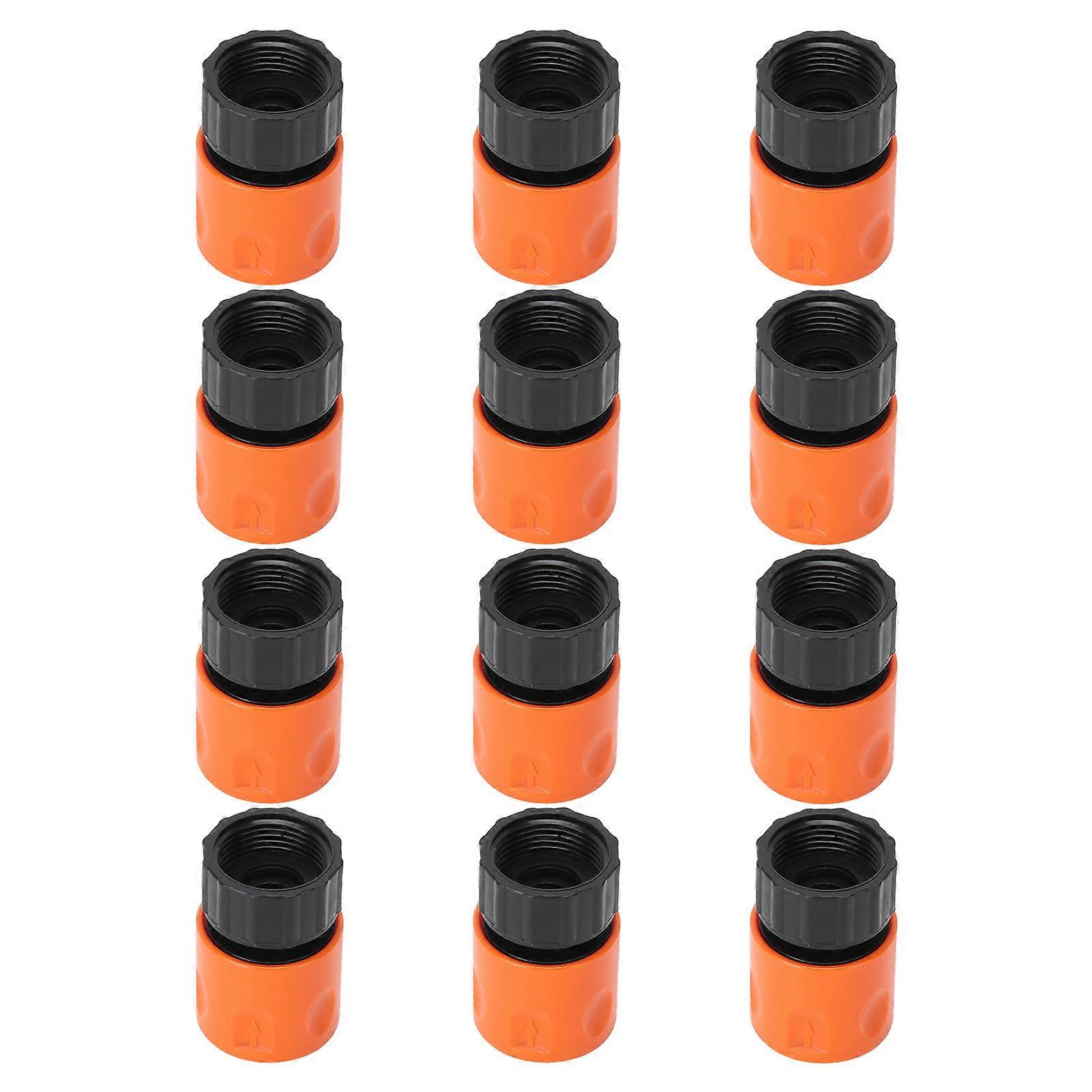 12Pcs Hose Quick Coupling Connector Fitting G3/4 Female Thread Garden Irrigation Accessory