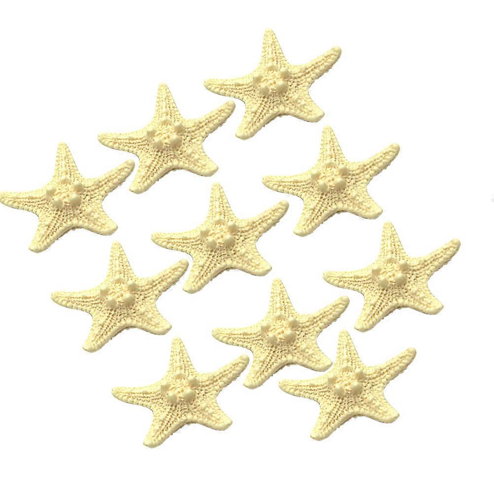 Sea Creature Stickers Fridge Magnets Decorative Resin Star Shaped Home Use 4x4CM 10Pcs