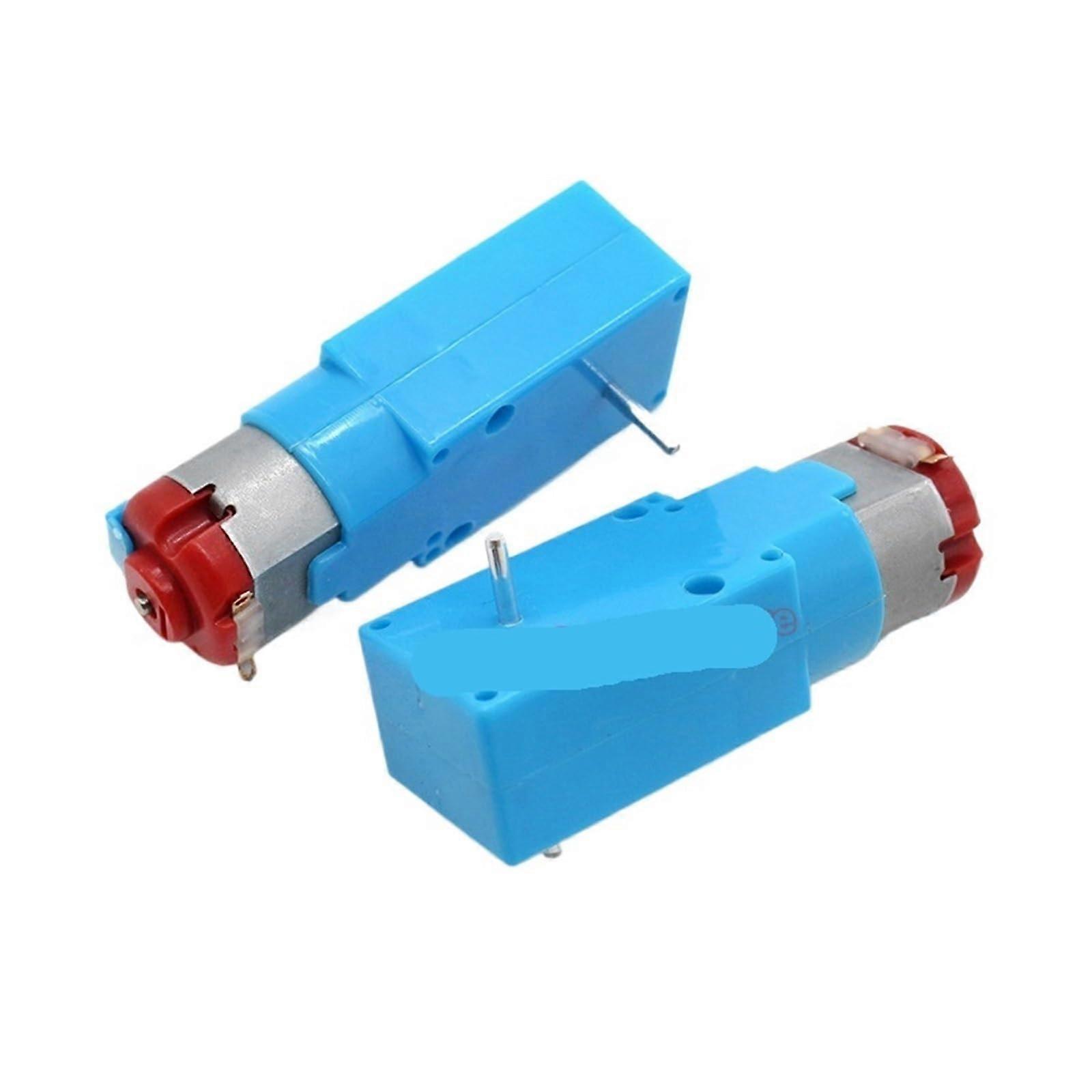 DC 3V-6V 220RPM Slow Speed Worm Gearbox Dual Shaft Electronic Starter 130 Turbo Gearbox Model DIY Robot Smart Car Toy