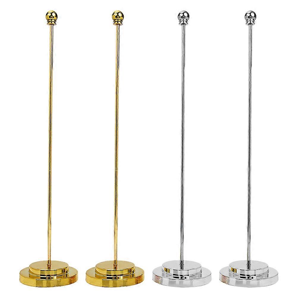 Flag Mount Base Table Flagpole Holder Stable Holding For Meetings 4Pcs