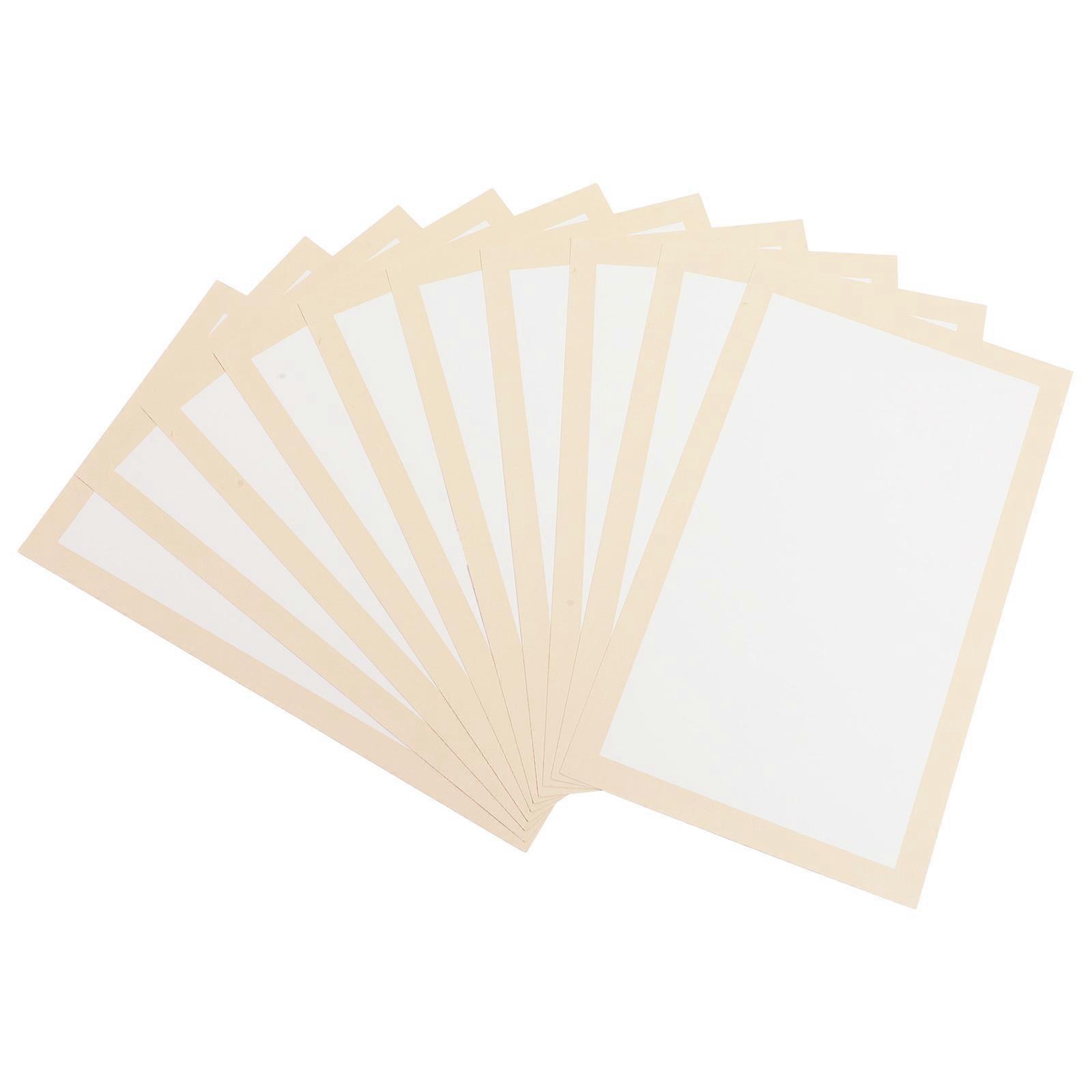 10 Sheets Rectangular Xuan Paper for Chinese Calligraphy, Painting, Ink Brush, and Watercolor Art – Lightweight, Breathable, Smooth Rice Paper