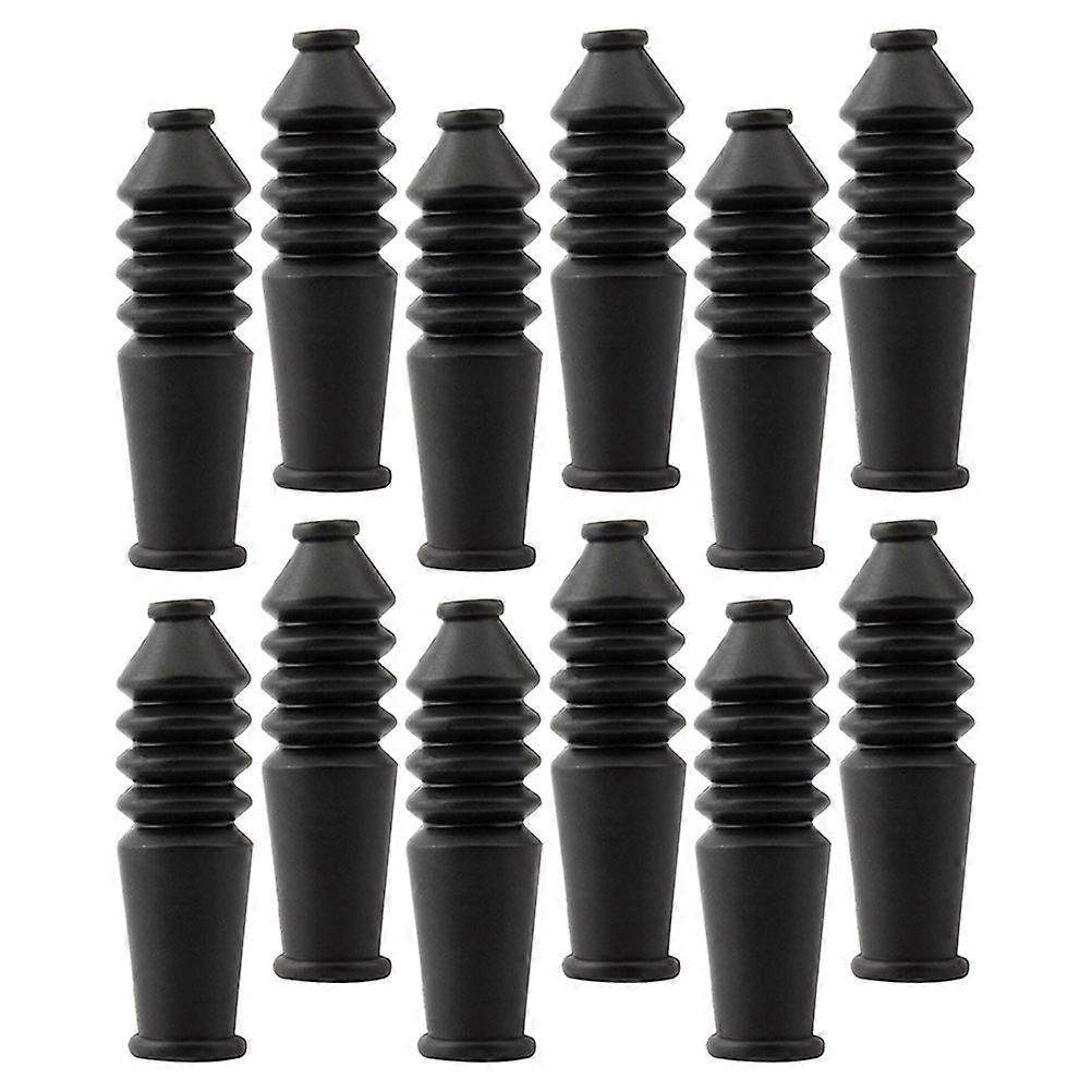 12pcs Brake Cable Protection Sleeve for Mountain Bikes – Durable Rubber Hose Protectors for Enhanced Performance and Easy Installation