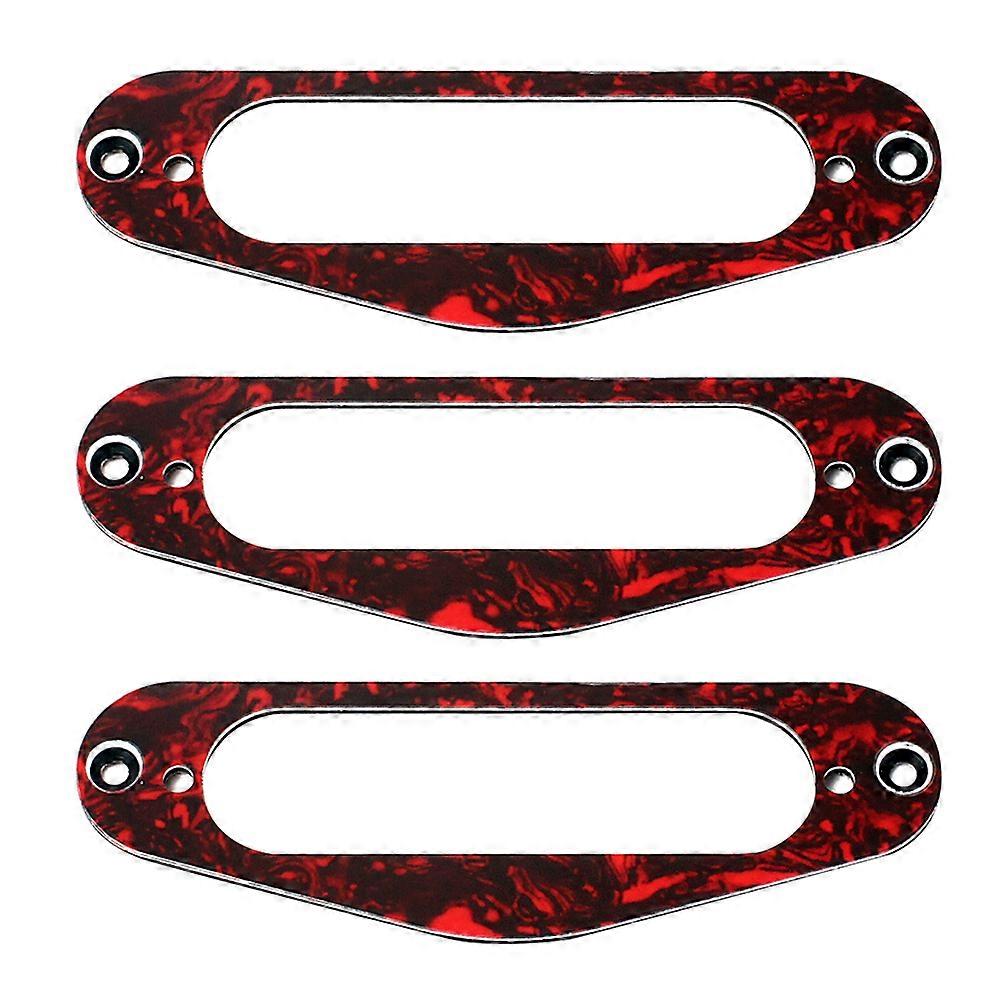 Gitar pickup monteringsring rød for elektriske gitarer erstatning for ødelagte ringer 3 stk