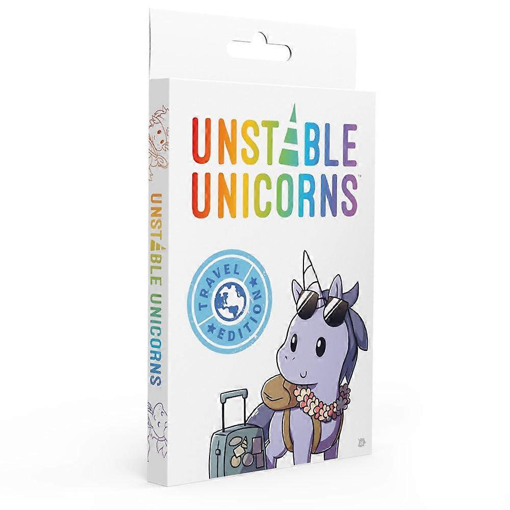 TeeTurtle, Unstable Unicorns Travel Edition, Card Game, Ages 14, 24 Players, 3045 Minutes Playing Time