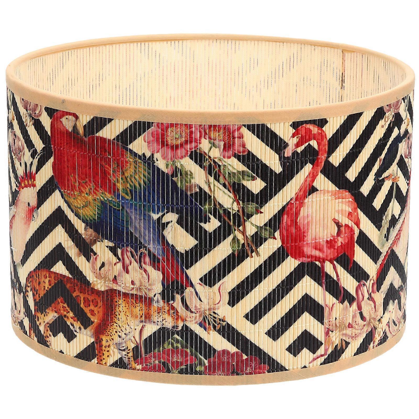 Lamp Shade Bamboo Replacement for Table Lamps with Tropical Style