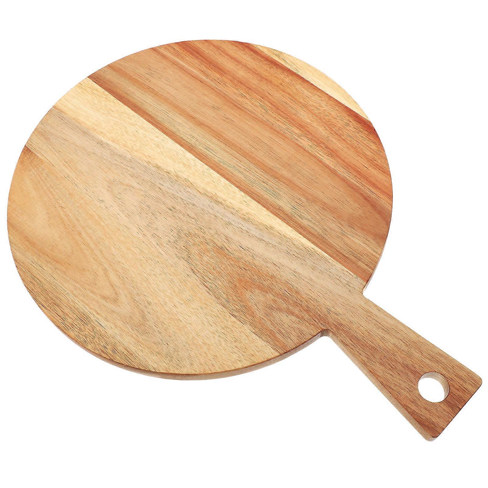 Acacia Wood Chopping Board with Handle – , Crack Resistant Cutting Board for Vegetables, Fruits, Bread, and Steak – Easy to Clean Kitchen Essential