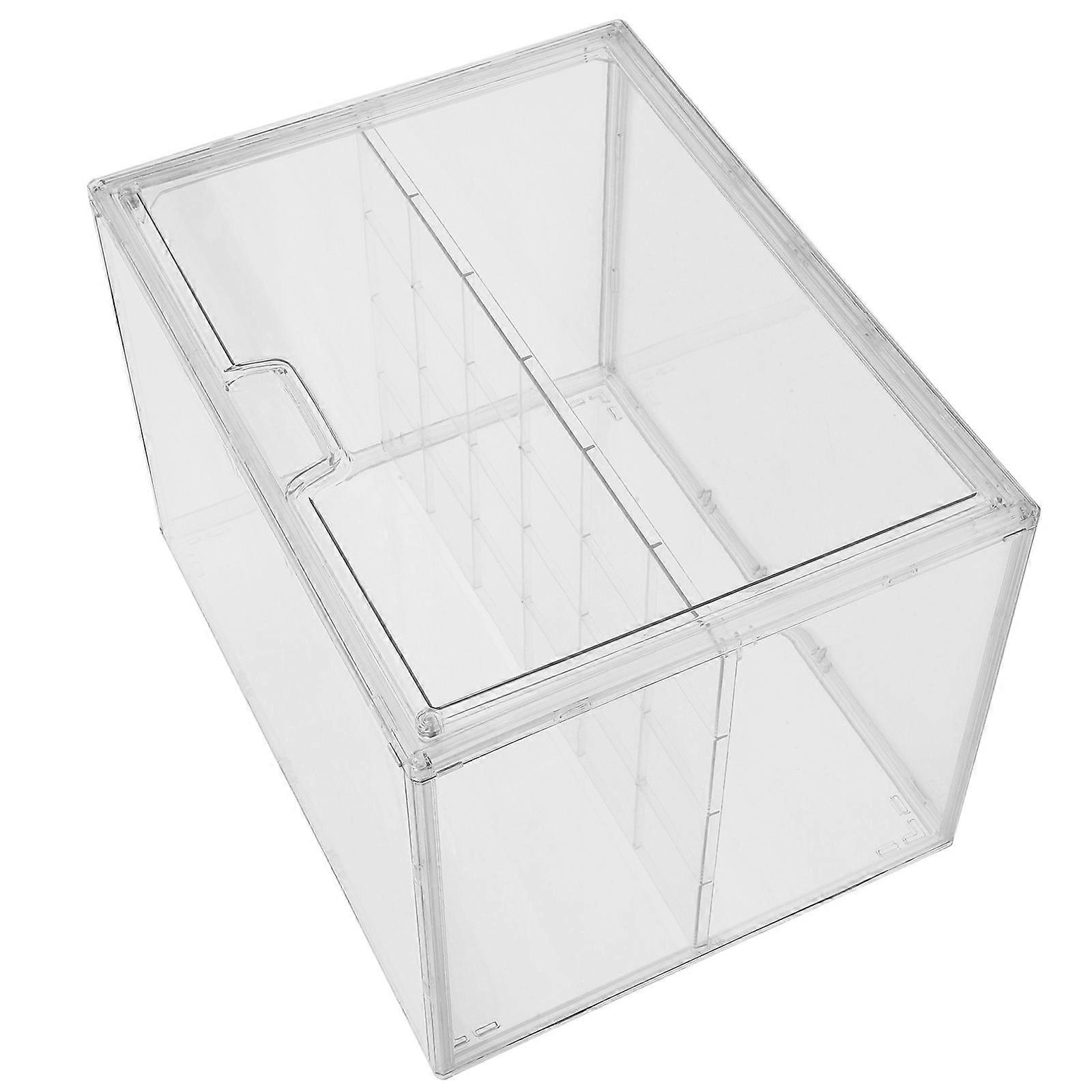 Household Bread Bin Double Layered Acrylic Container for Freshness Moisture-Proof Insect-Proof Kitchen Countertop Style 1Pack
