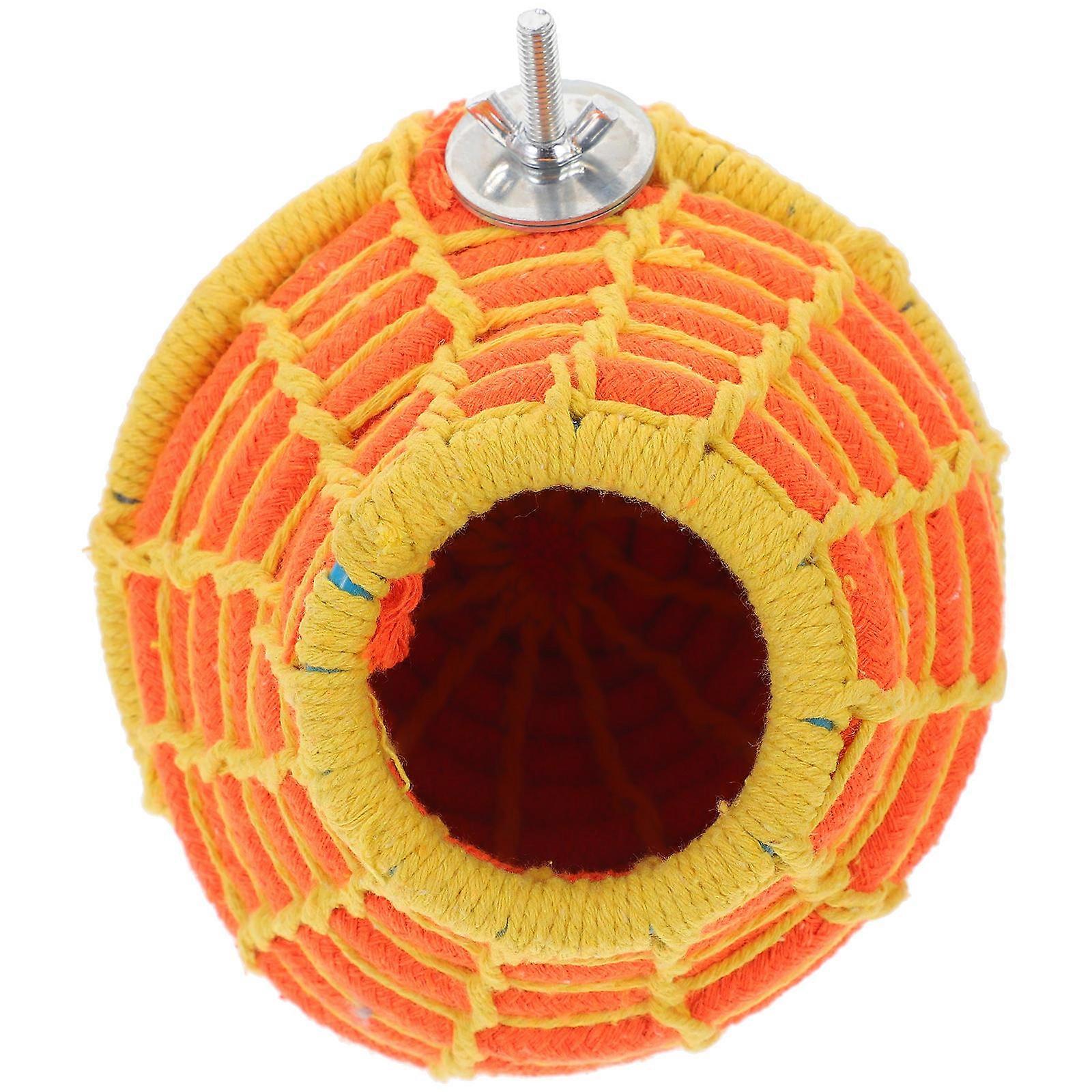 Bird Breeding Nests Cotton Rope Woven Bird Nest Canaries All Year Round Use 1Set