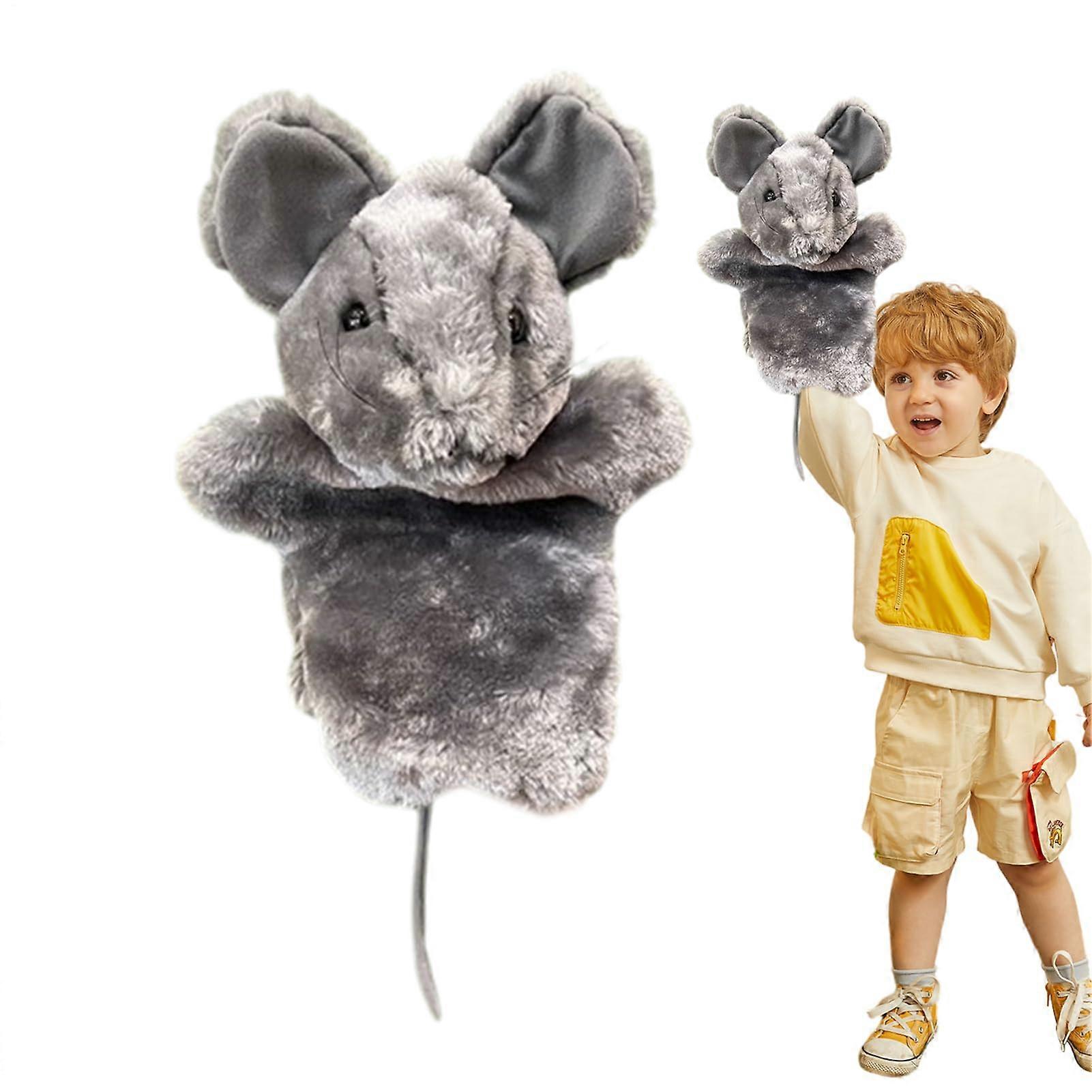 Cat Hand Puppets Wrestler - Interactive Mouse Shape Kitten Wrestling Glove Toy for Playful Cats and Kittens