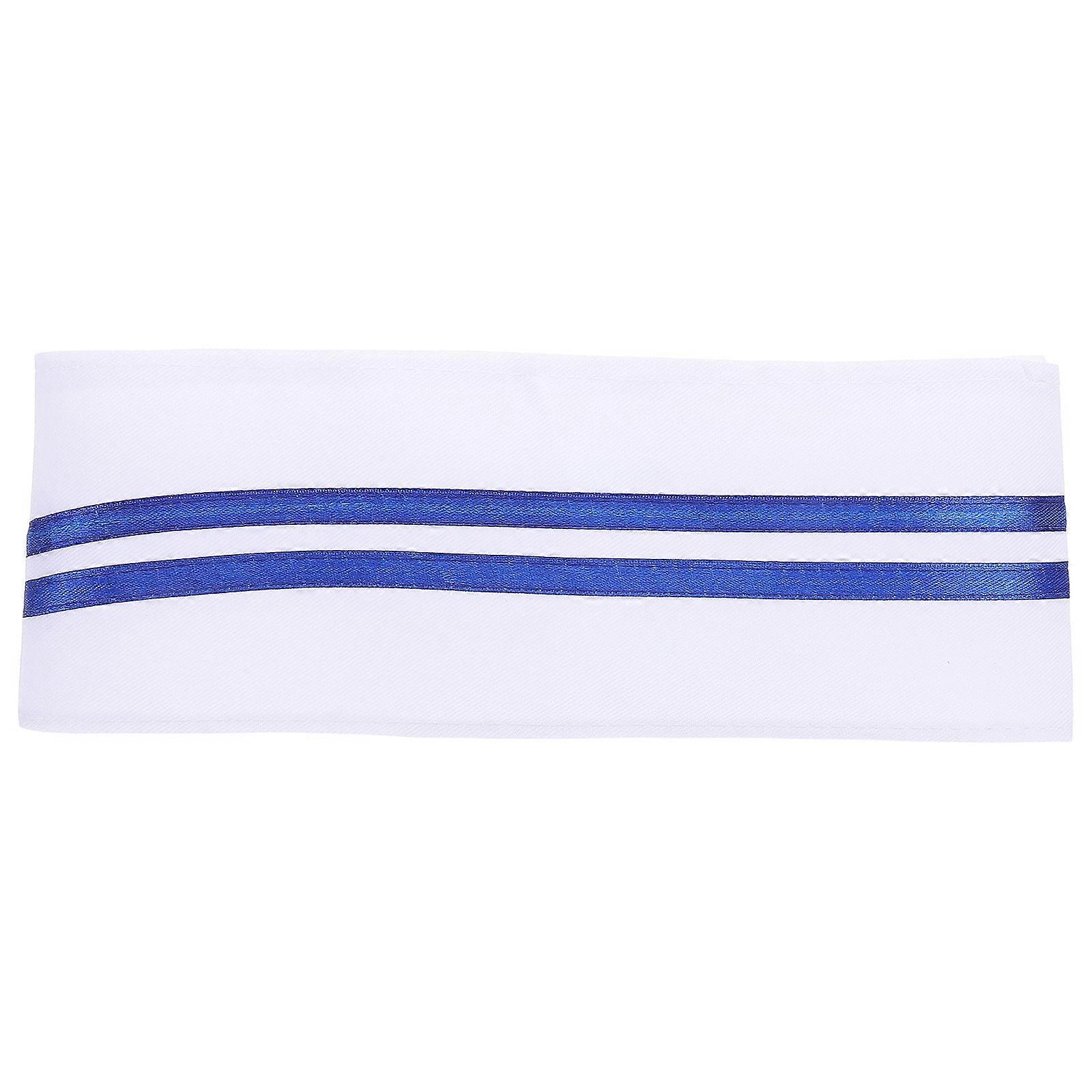 Chef Hat Food Hat For Kitchen Use Blue Round Brim Hat 1Pcs