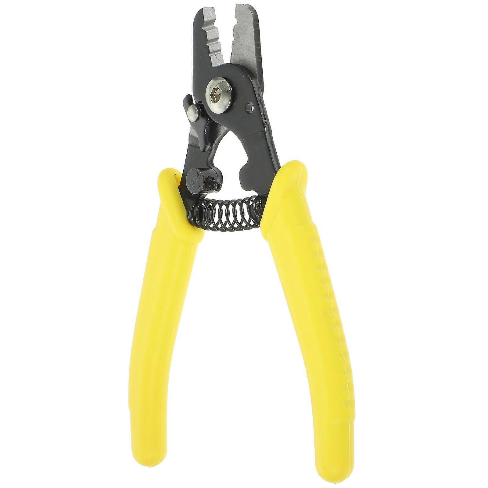 Multifunctional Cable Stripper Plier -336 Wire Cutting Pliers Wiring Projects Yellow 1Pack