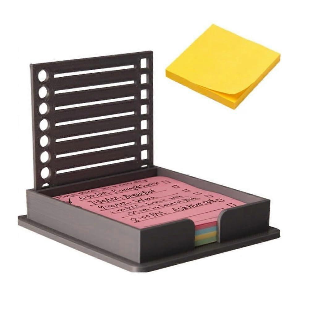 Sticky Note Stencil, Holder with Stencil, Dispenser for Creating with Precision (Black)