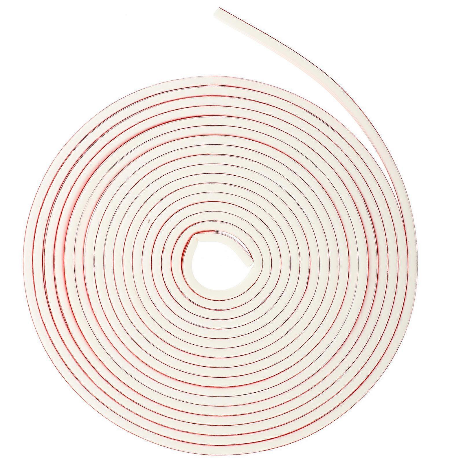 Door Seal Strip For Door Frame E-Shaped Silicone Weather Stripping 600X0.9cm Noise Reduction 1 Roll