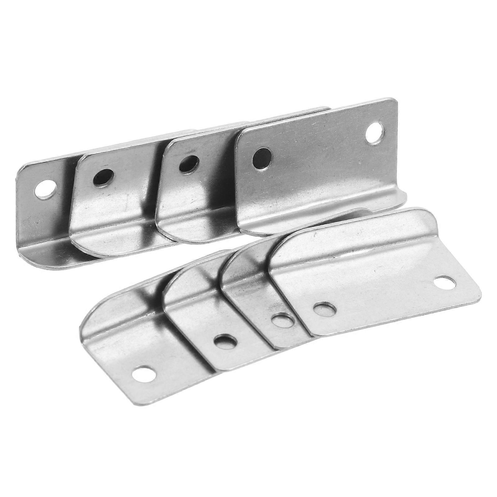 MLINS 20pcs Metal Right Angle Drawer Lock Strike Plate for Cabinet and Home Office Iron L Shaped Lock Plate