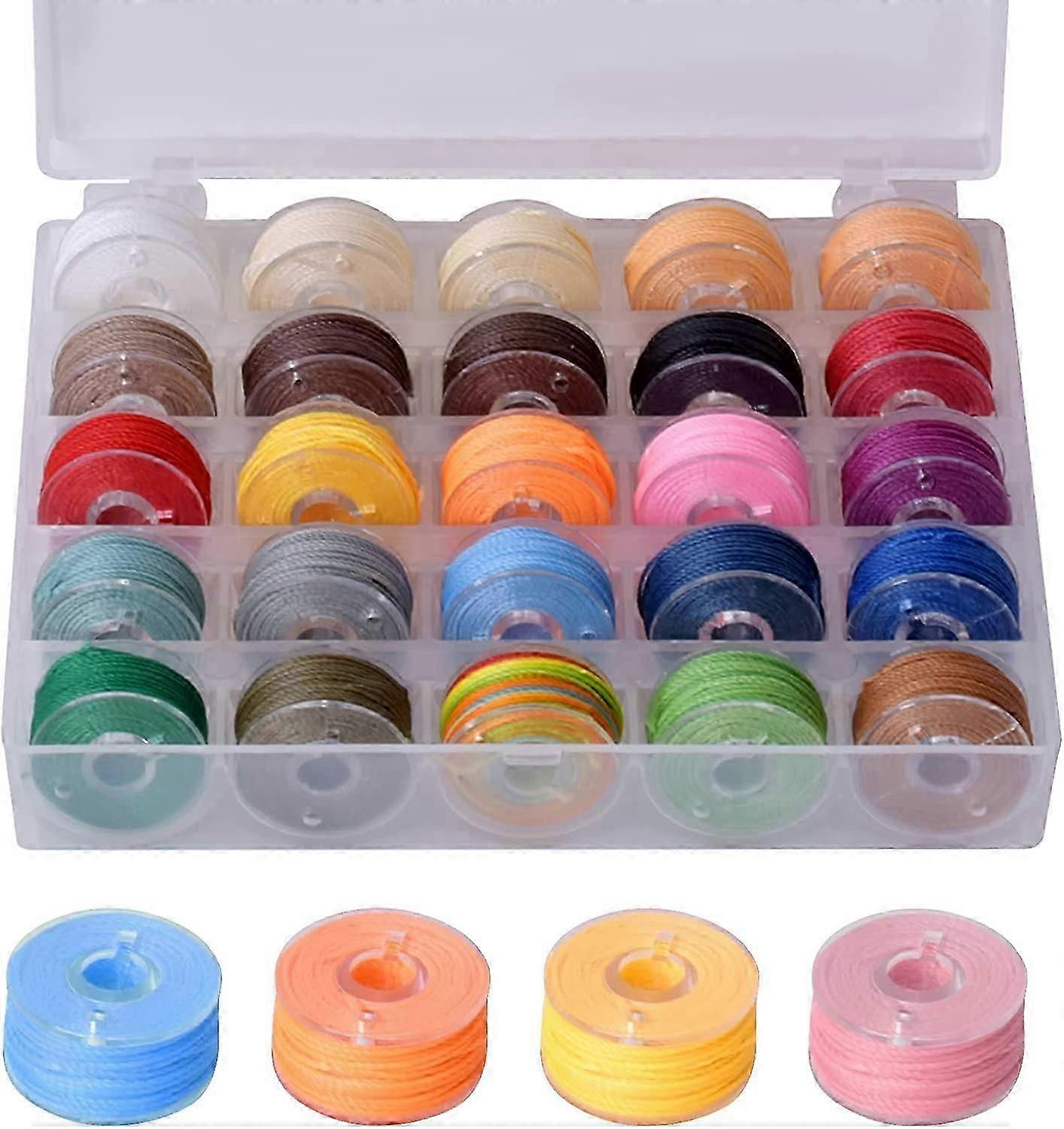 0.55mm Waxing Thread Polyester Thread Round Waxing Thread Waxing Bead String Hand Sewing Thread For DIY Jewelry Making Craft 25PCS